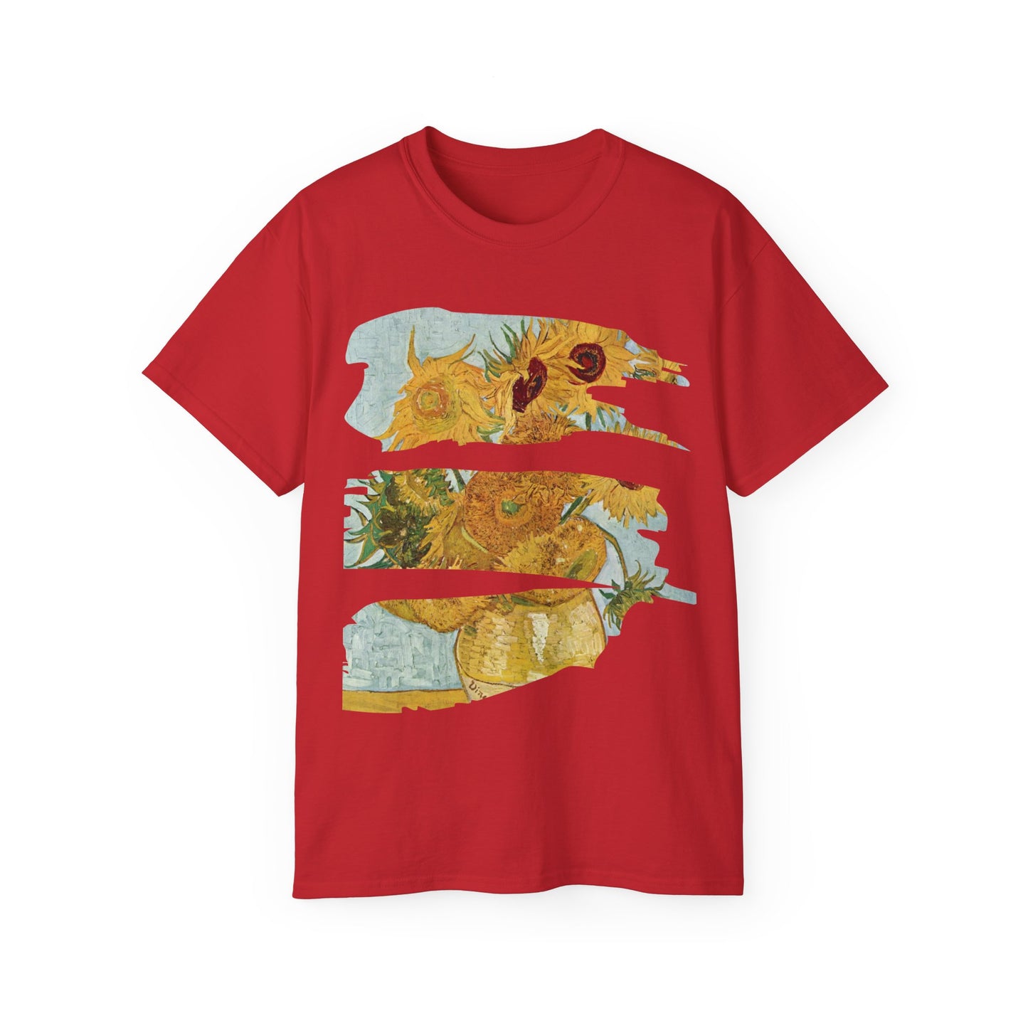 Brush Vincent Van Gogh, Sunflowers 1888-1889 Ultra Cotton Tee EU