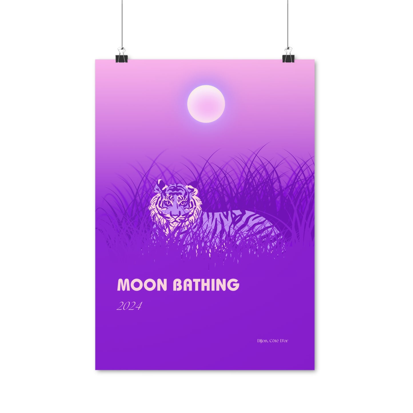 Moon Bathing Vertical Posters EU