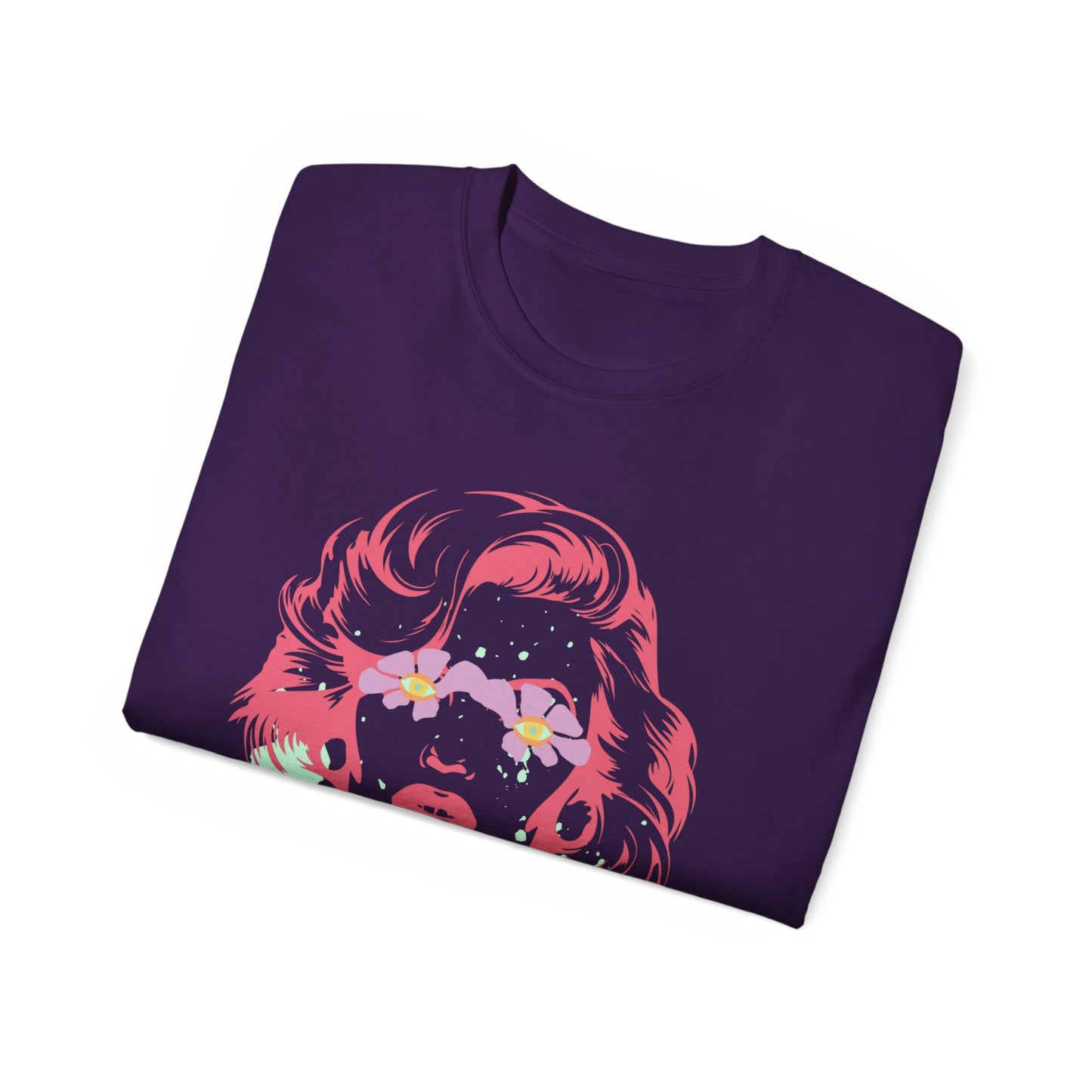 Camiseta unisex de algodón ultra fino con estampado de grafiti de Norma