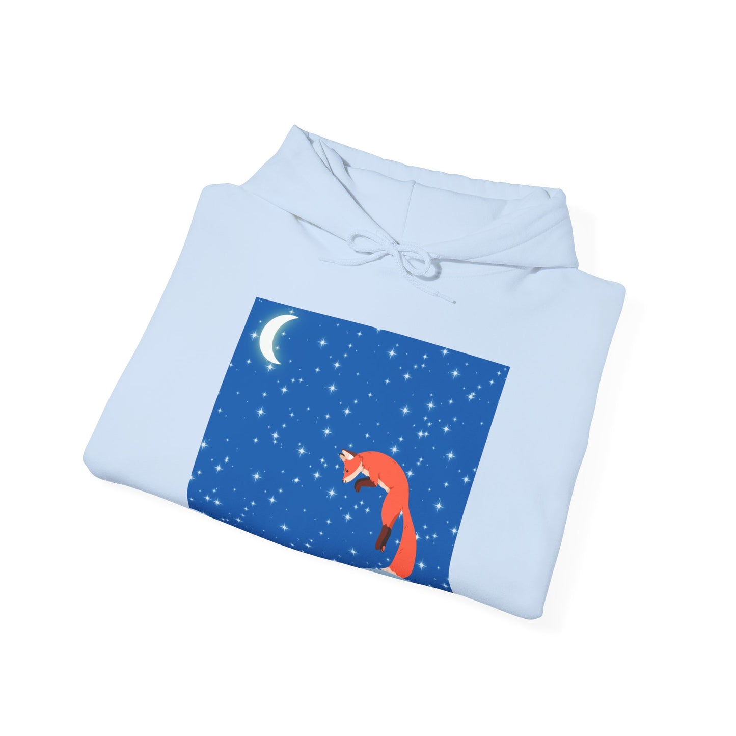 Snow Jumping Fox Unisex Heavy Blend™ Hooded Sweatshirt EU