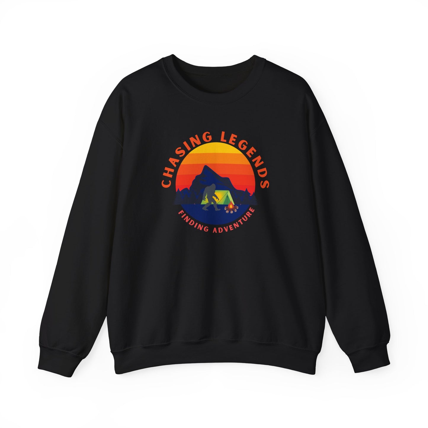 Sudadera unisex de cuello redondo de mezcla pesada Bigfoot Adventure: Chasing Legends