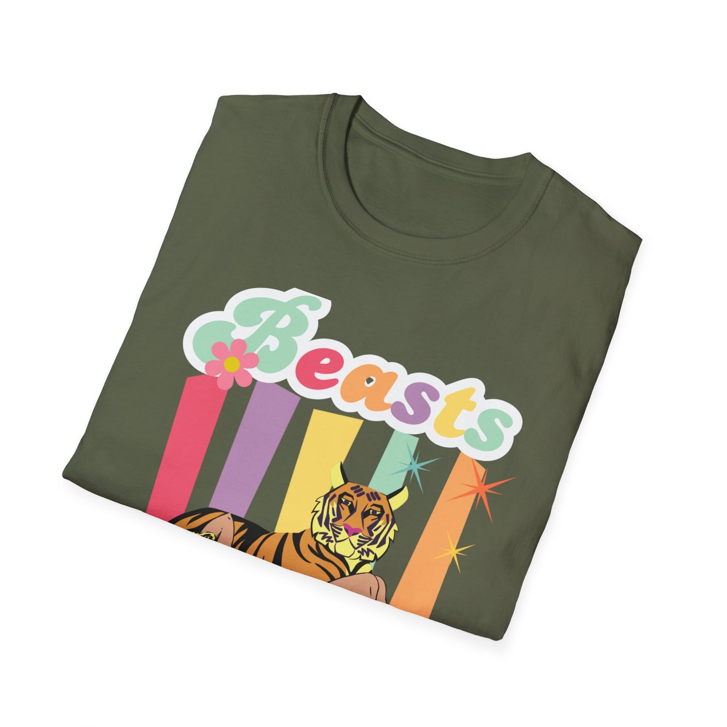 Camiseta unisex de estilo suave Beasts Before Boys para niños de la UE 