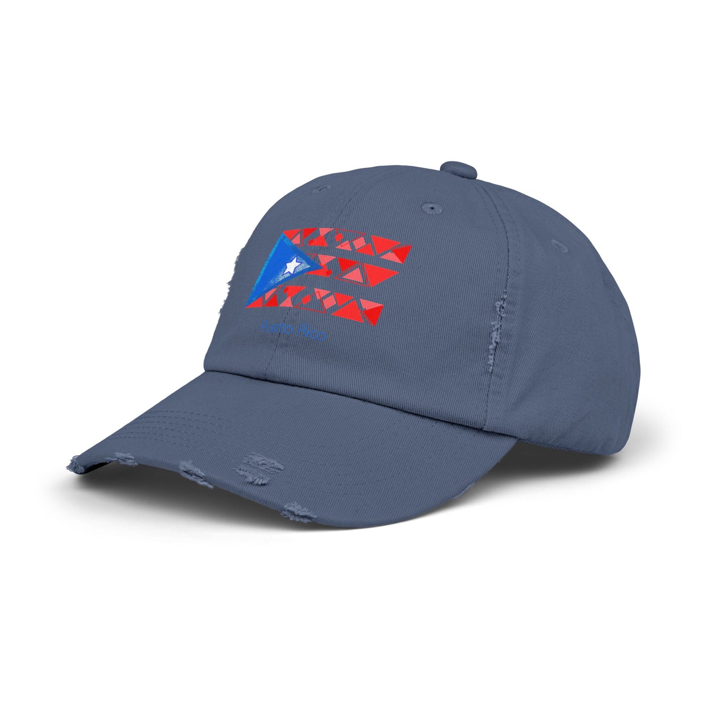 Modern Puerto Rico Unisex Distressed Cap