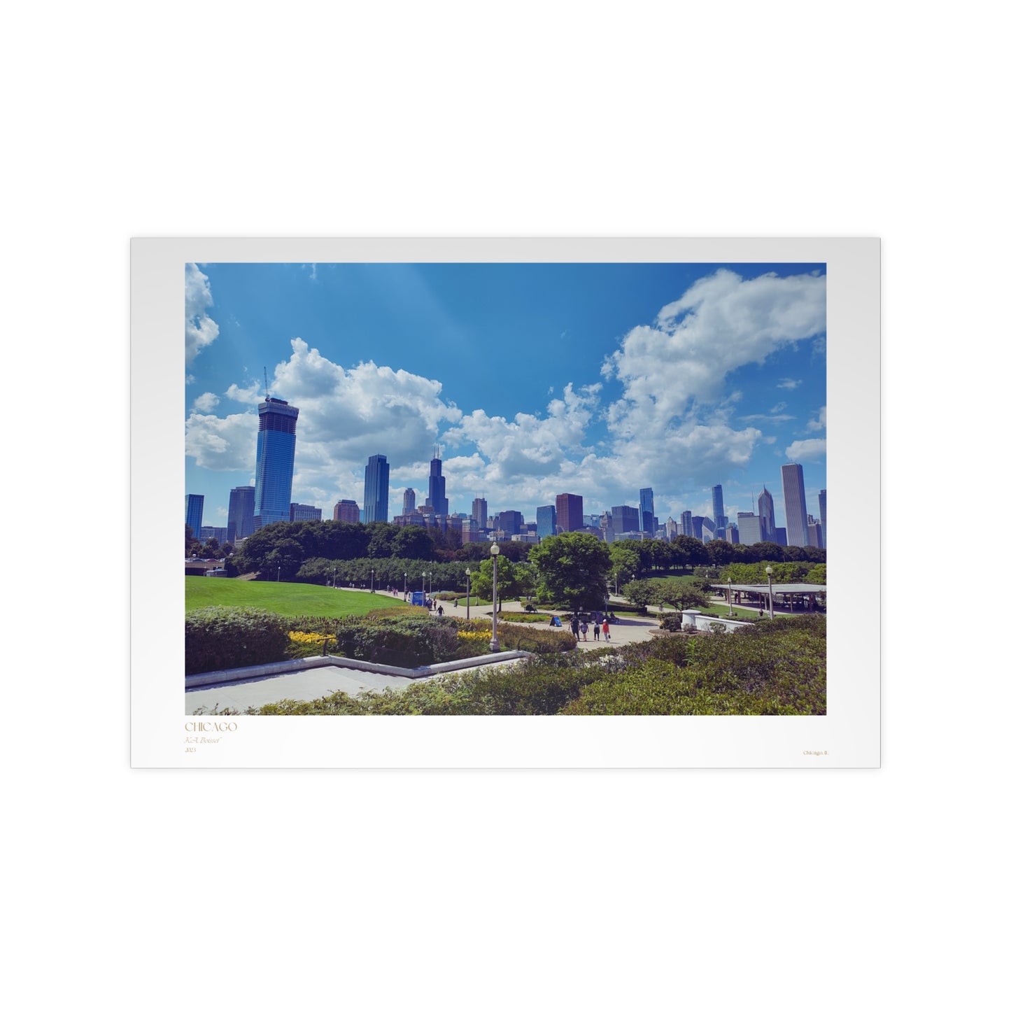 Chicago Matte Photograph Horizontal Posters EU