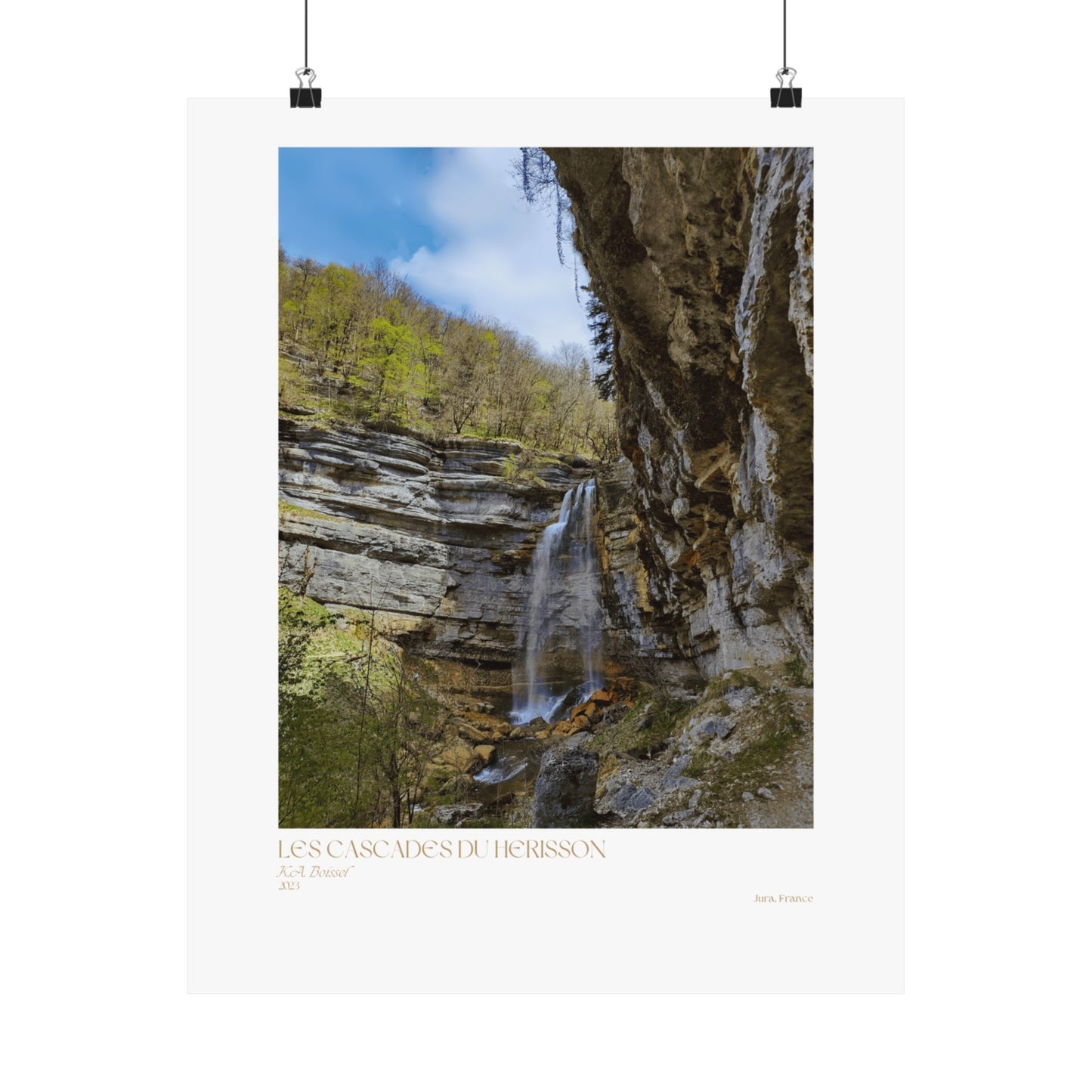 Carteles verticales Les Cascades Du Herisson