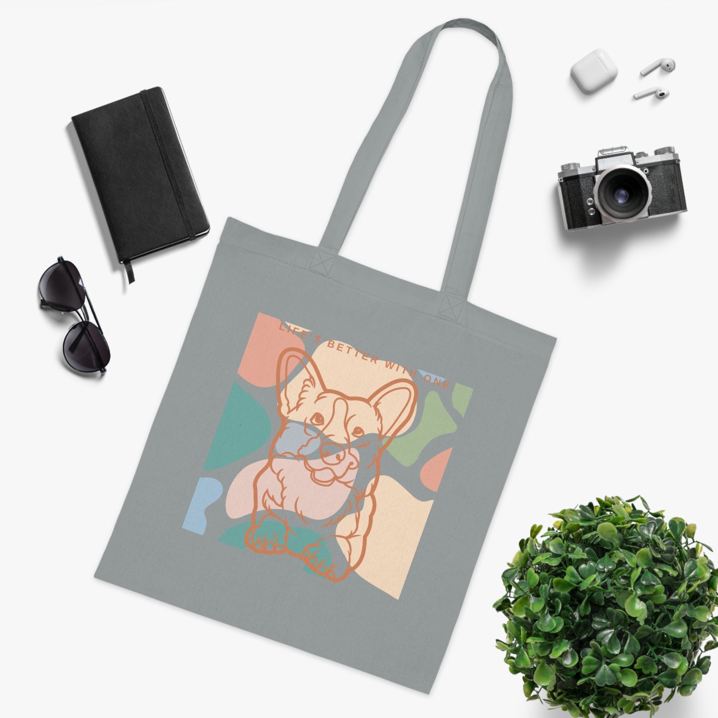 Cute Corgi Tote Bag EU