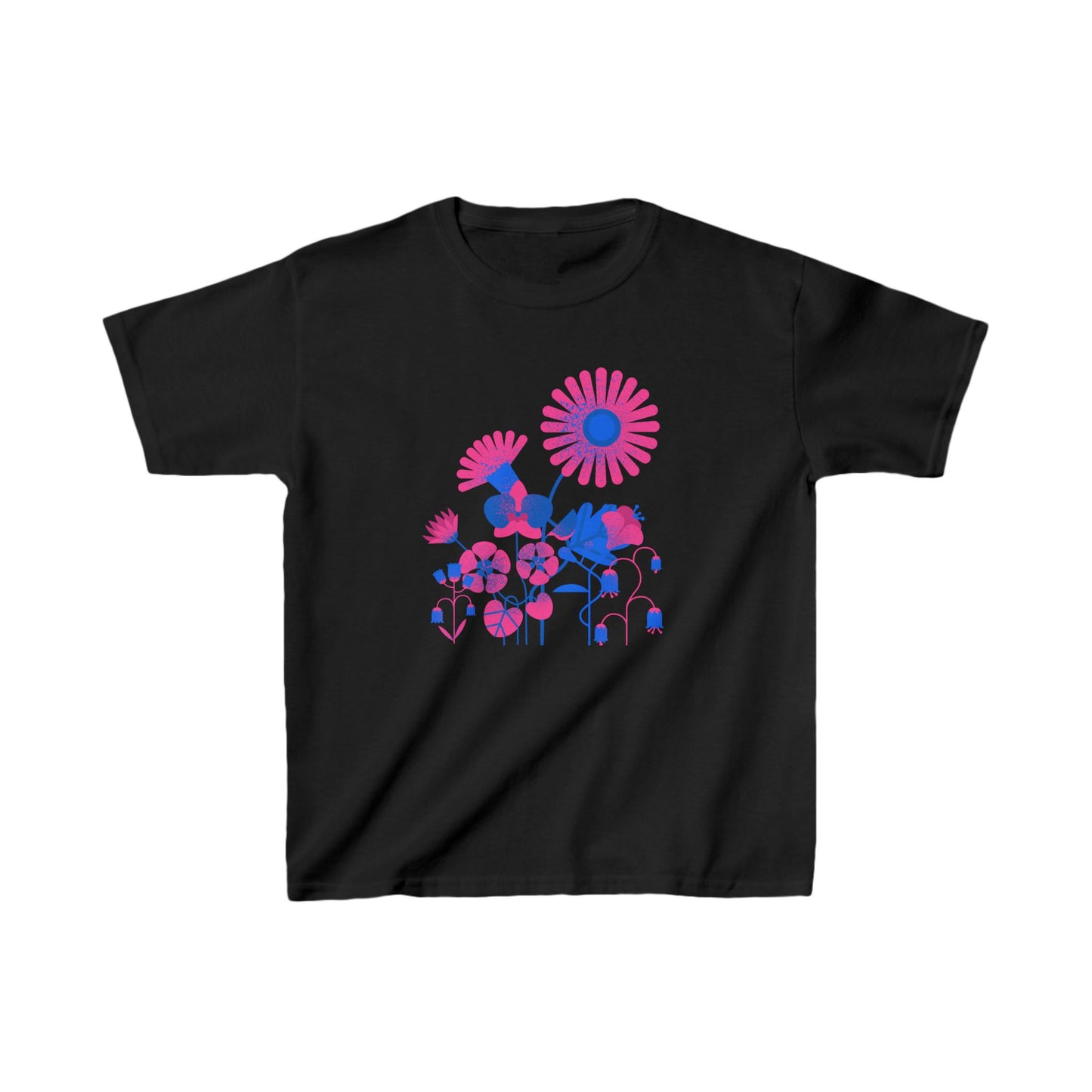 Flowers in Blue Kids Heavy Cotton™ Tee EU