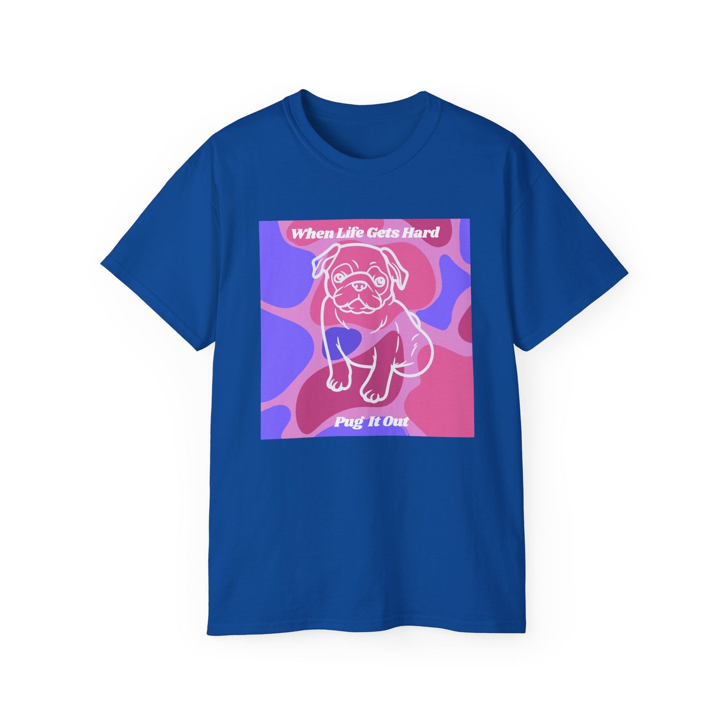 Charming Pug Unisex Ultra Cotton Tee EU