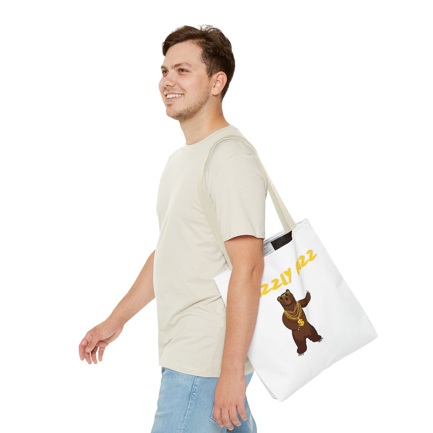 Grizzly Rizz Bear Tote Bag