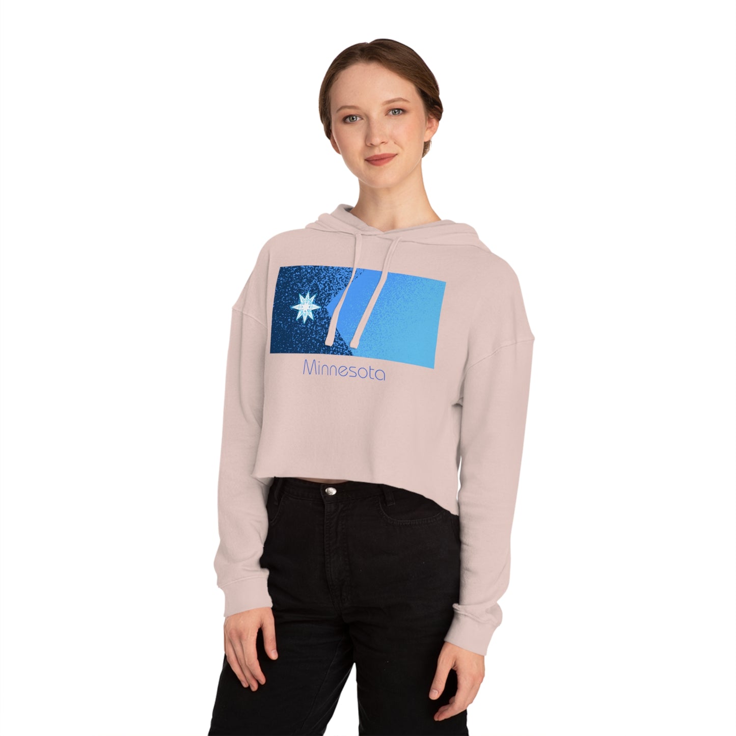 Sudadera corta con capucha para mujer Modern Minnesota