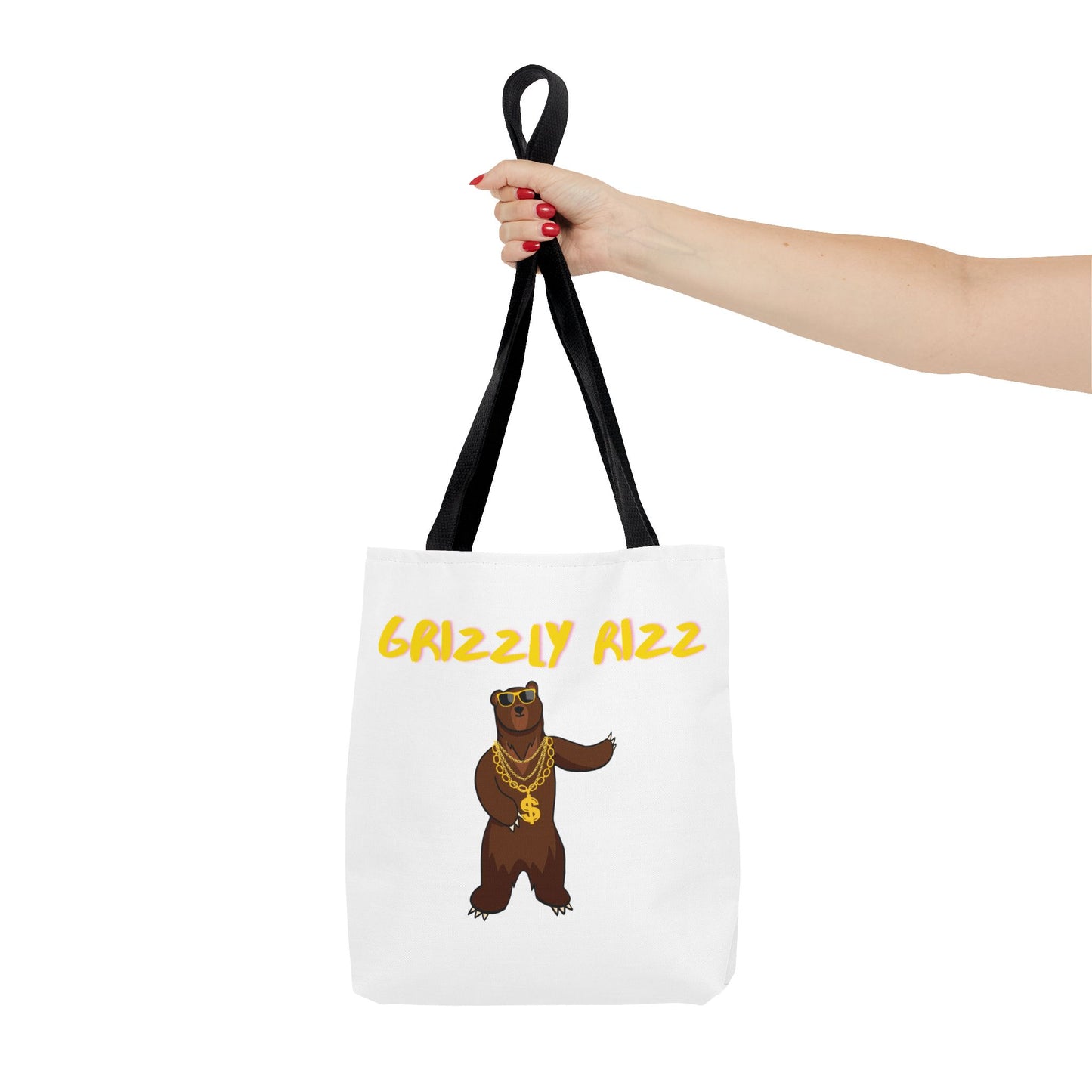 Grizzly Rizz Bear Tote Bag