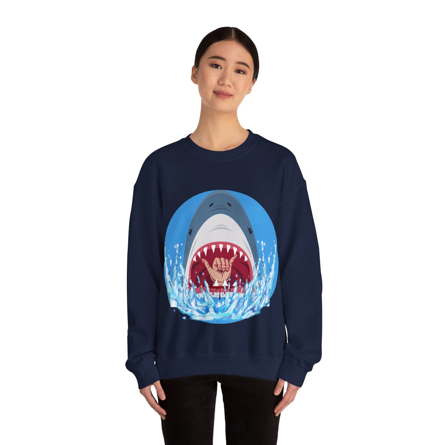 Surfin' Shark Unisex Heavy Blend™ Crewneck Sweatshirt EU