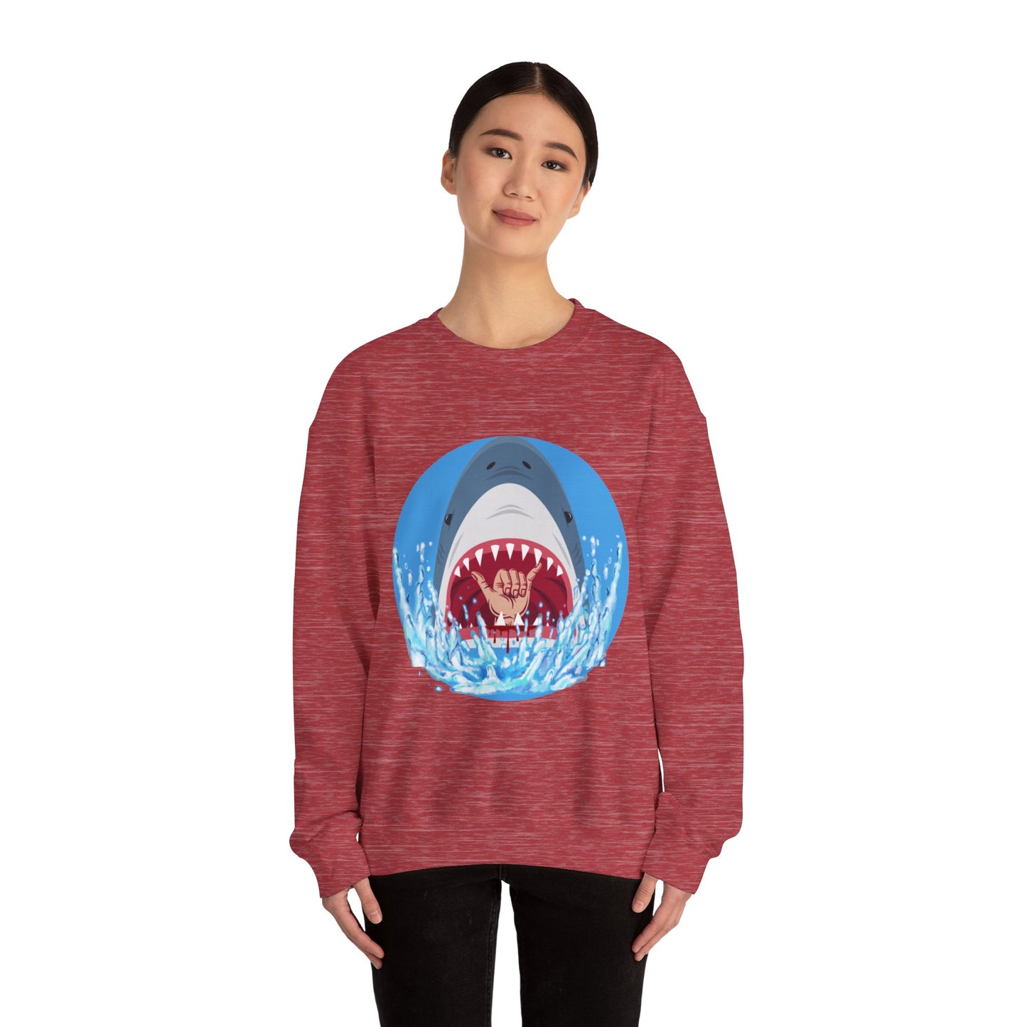 Surfin' Shark Unisex Heavy Blend™ Crewneck Sweatshirt