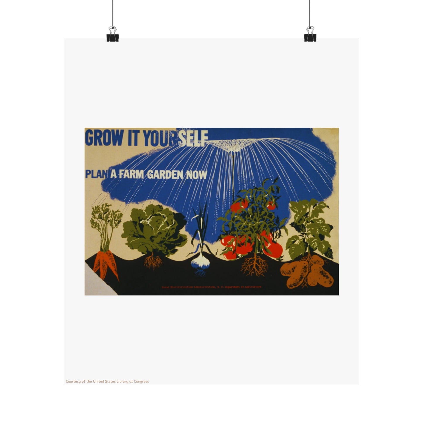 Garden Illustration Vertical Poster