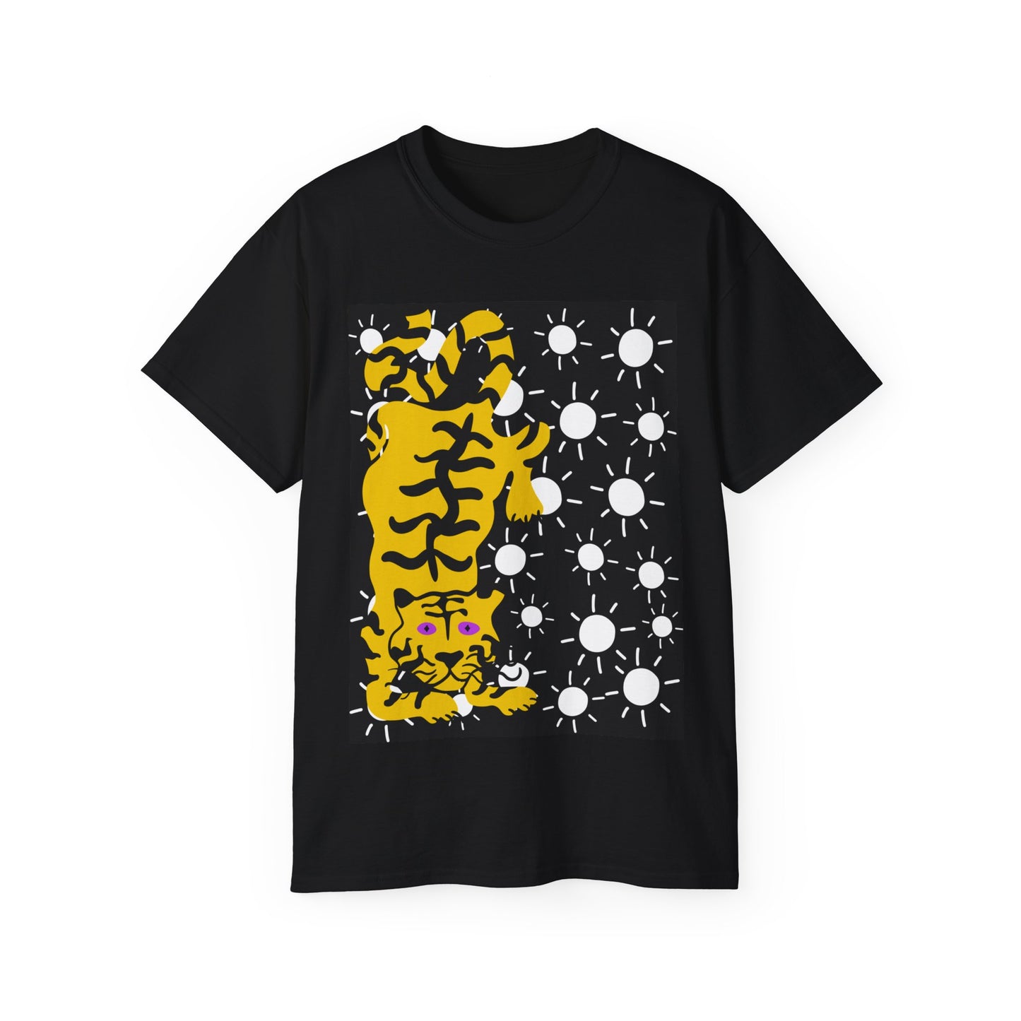 Tiger with White Stars Unisex Ultra Cotton Tee