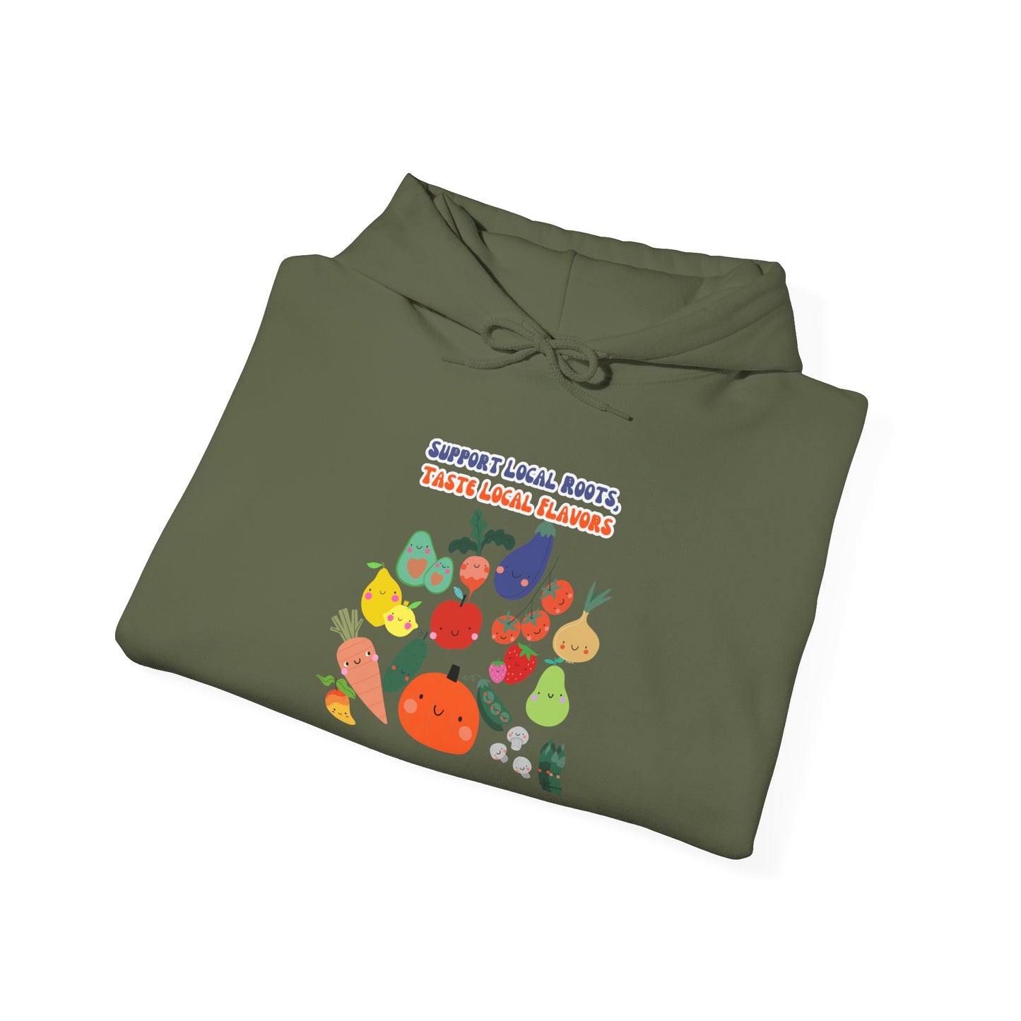 Local Roots, Local Flavors Unisex Heavy Blend™ Hooded Sweatshirt