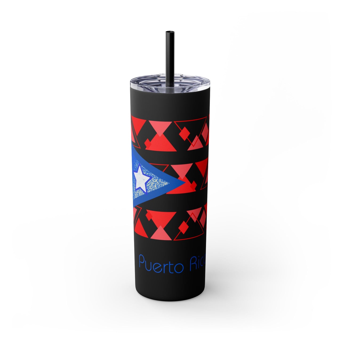 Modern Puerto Rico Tumbler with Straw, 20oz