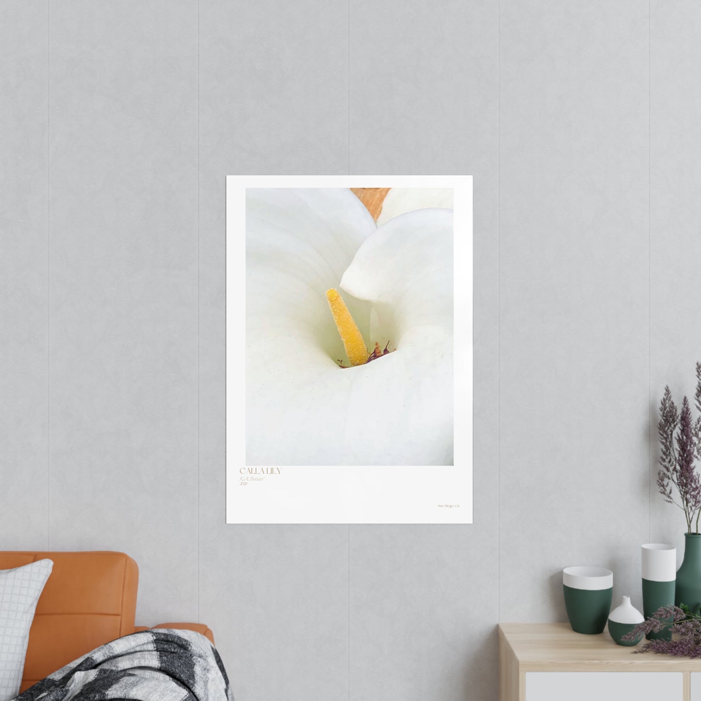 Calla Lily Photograph Vertical Posters EU