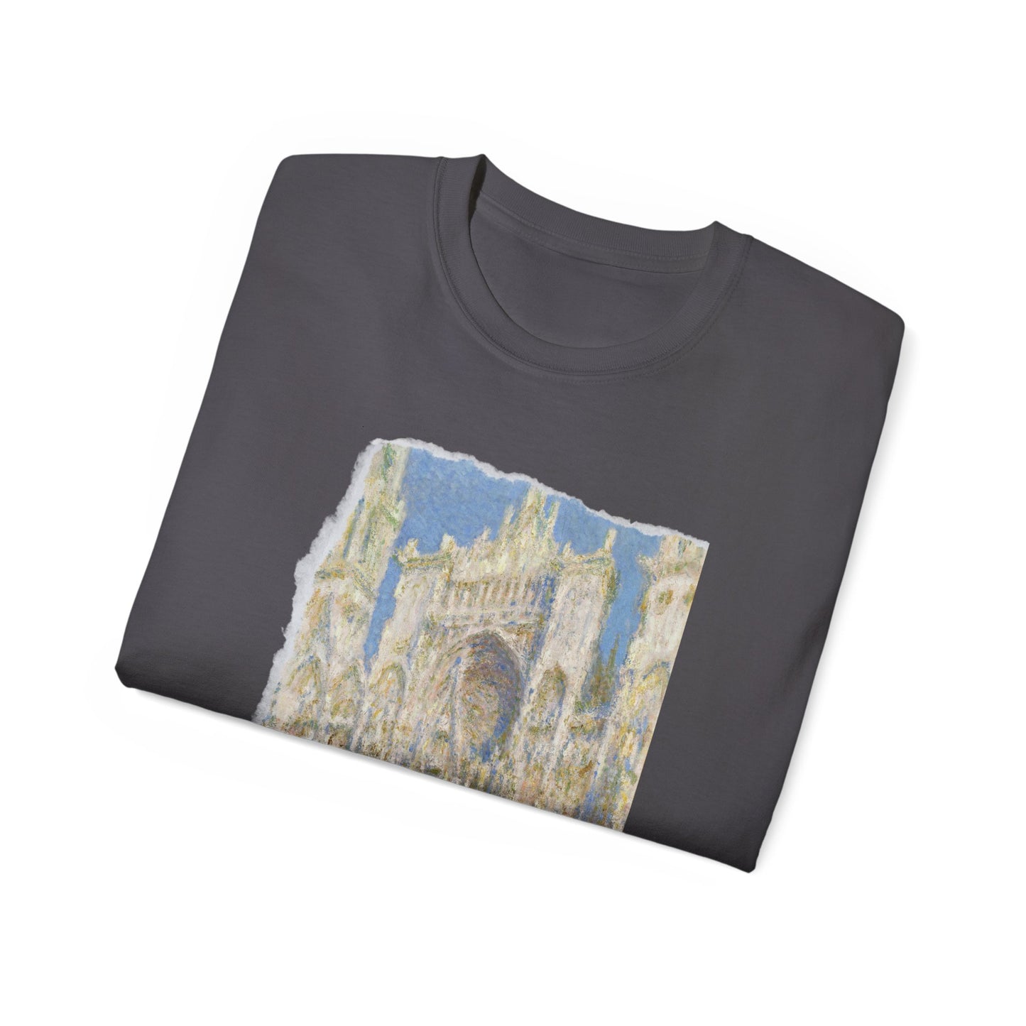 Camiseta de algodón ultradelgada de Claude Monet, catedral de Rouen, el portal al sol, 1894