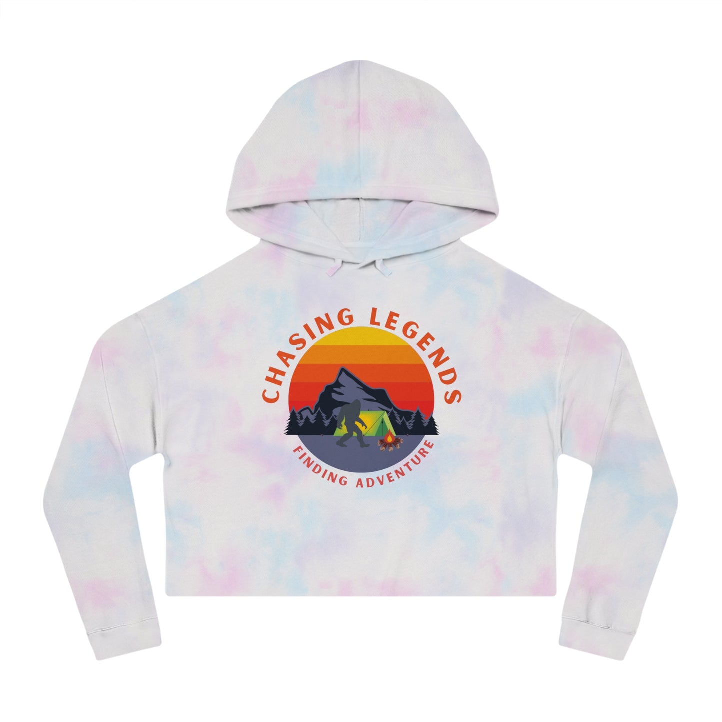 Bigfoot Adventure: Chasing Legends Crop Hoodie