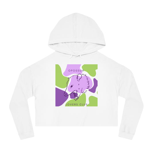 Opossum Lovers Club Crop Hoodie