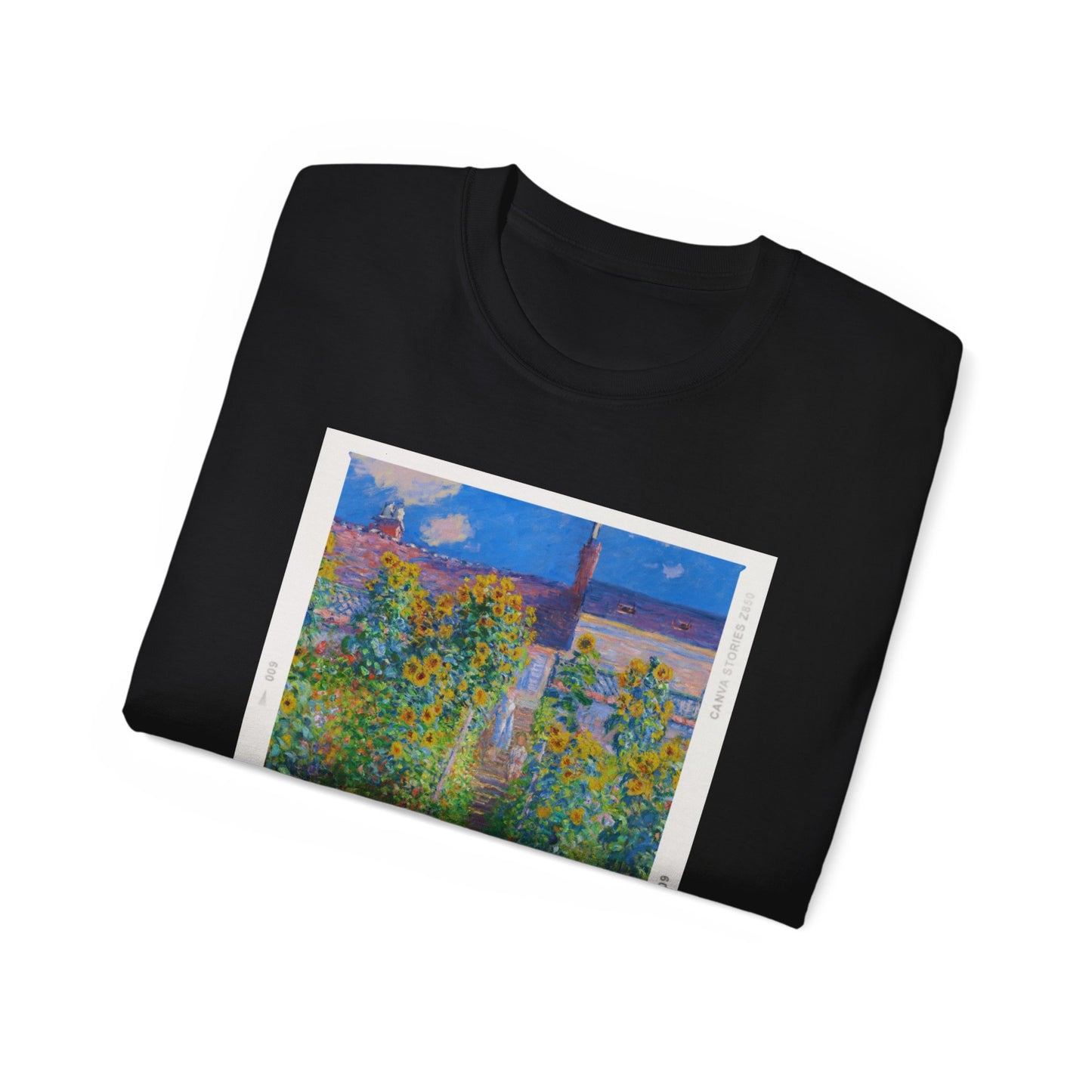 Fotografía de Claude Monet en el jardín de Vetheuil, 1880 Camiseta de algodón ultra suave