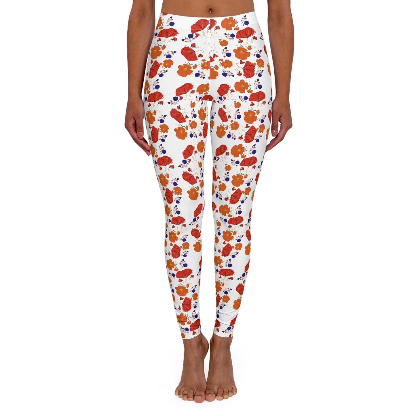 Retro Poppies Leggings