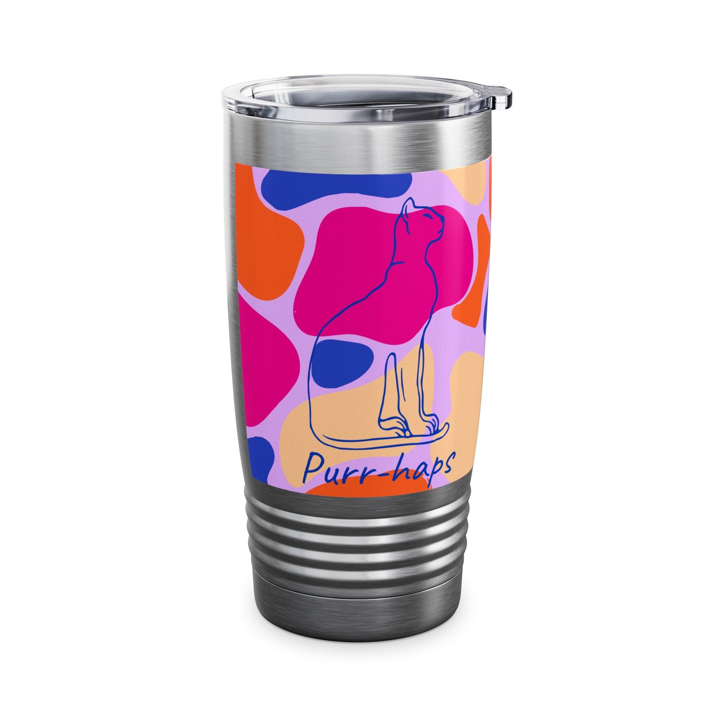 Purr-haps Cat Ringneck Tumbler, 20oz