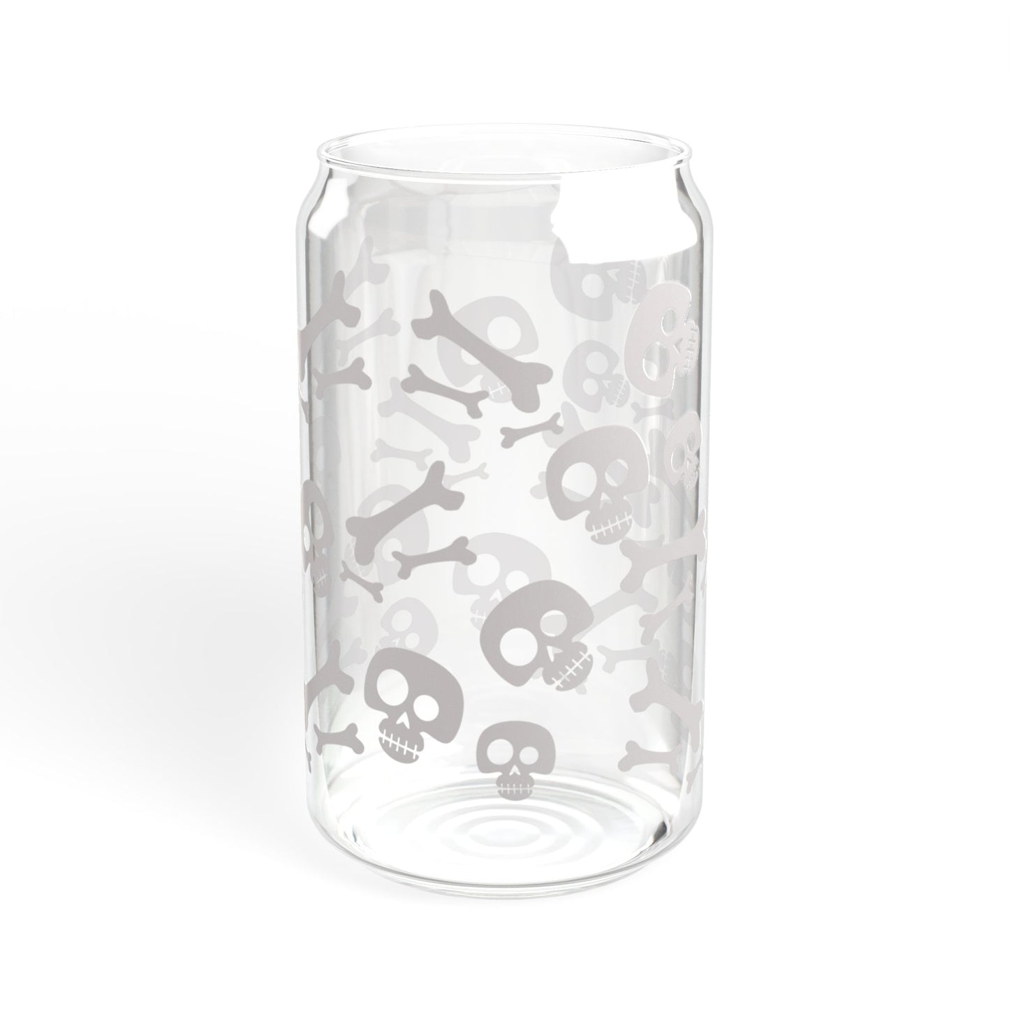 Skull and Bones Sipper Glass, 16oz