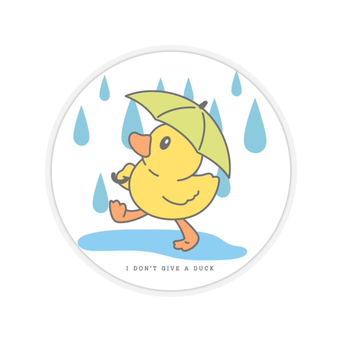 Don't Give a Duck Kiss-Cut Stickers