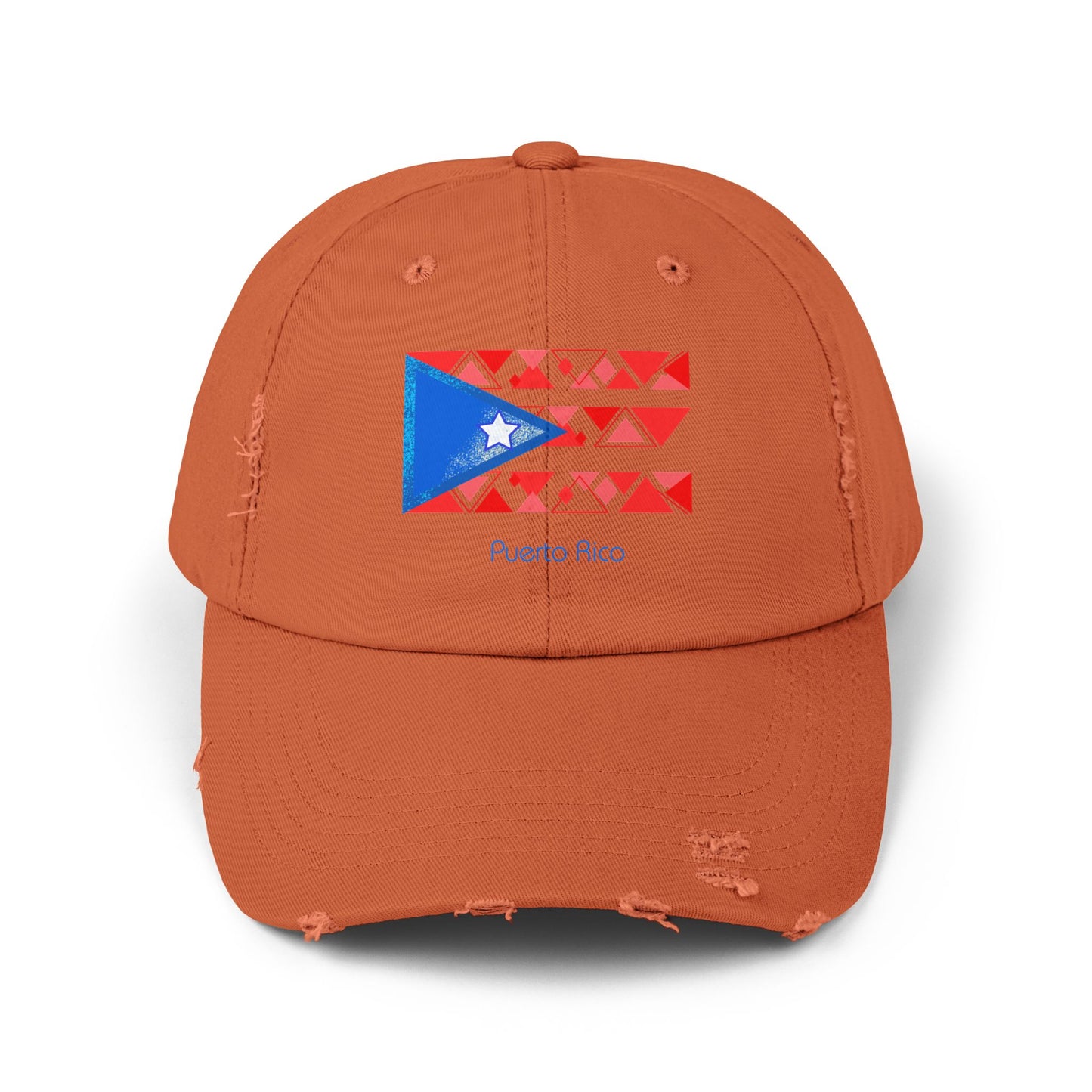 Modern Puerto Rico Unisex Distressed Cap