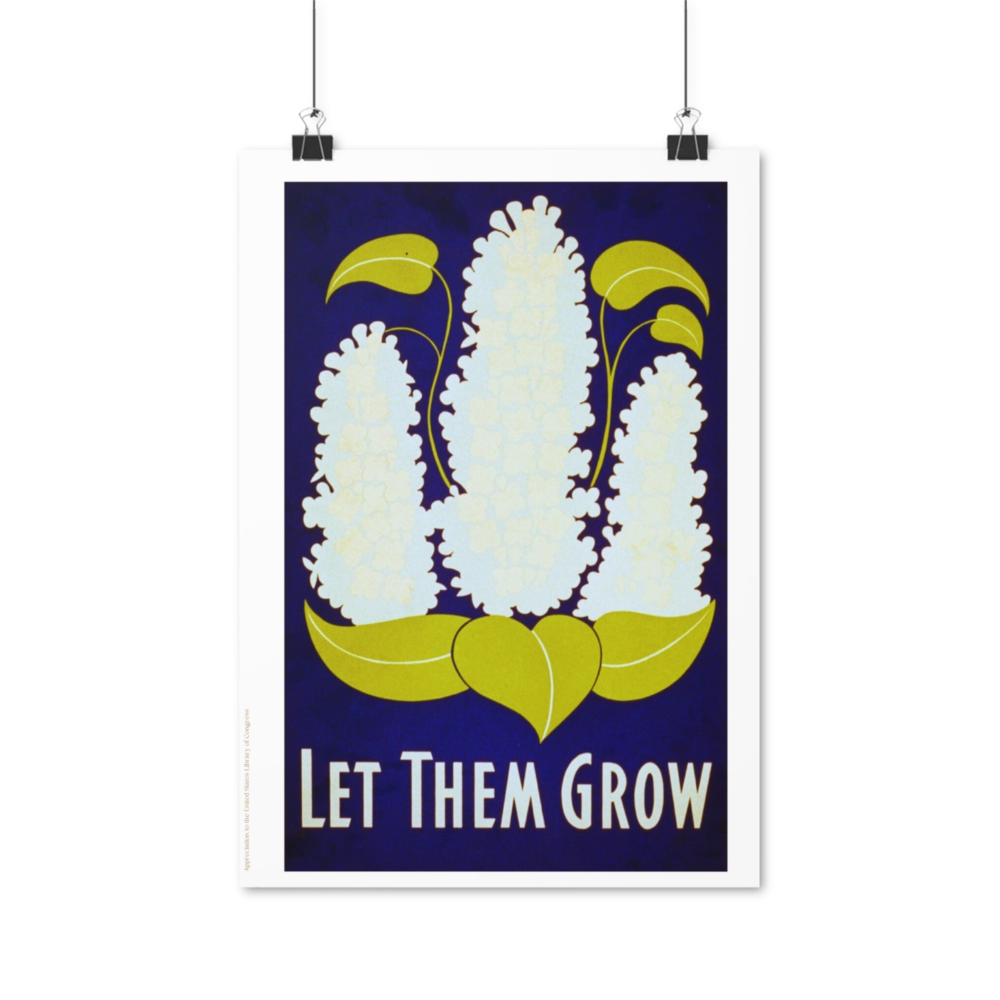 Let Them Grow Garden Illustration Vertical Poster EU