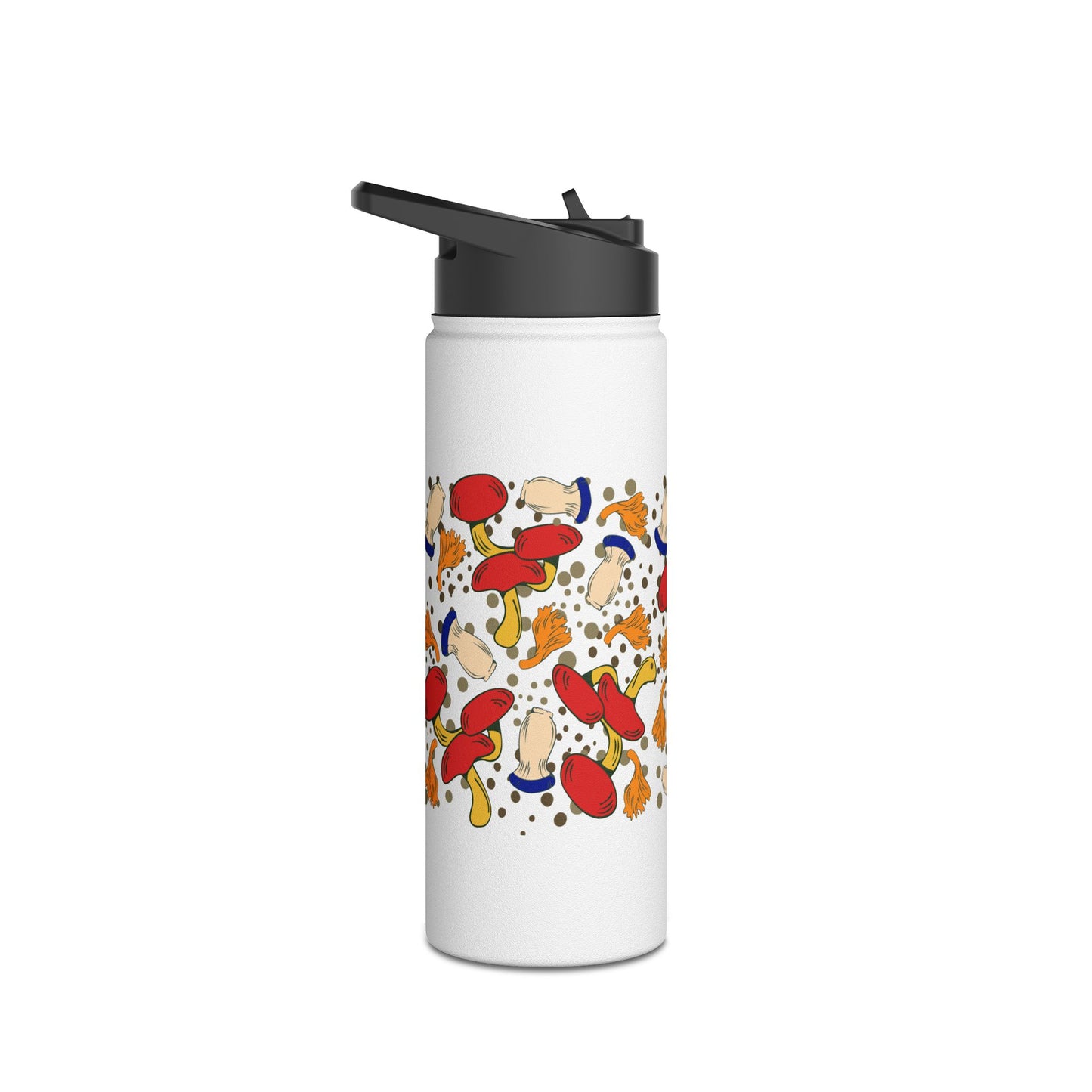 Mushrooms Stainless Steel Water Bottle, Standard Lid