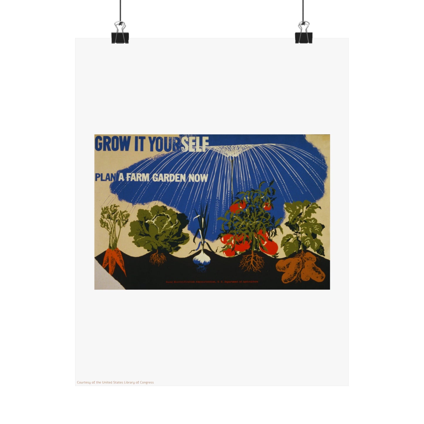 Garden Illustration Vertical Poster