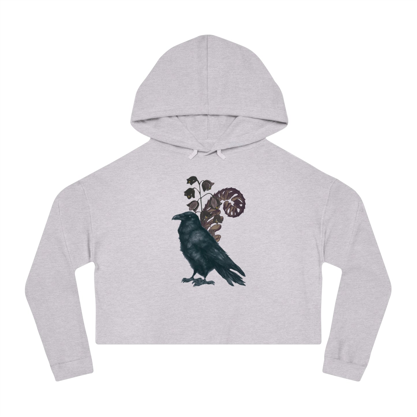 Sudadera corta con capucha para mujer Nevermore