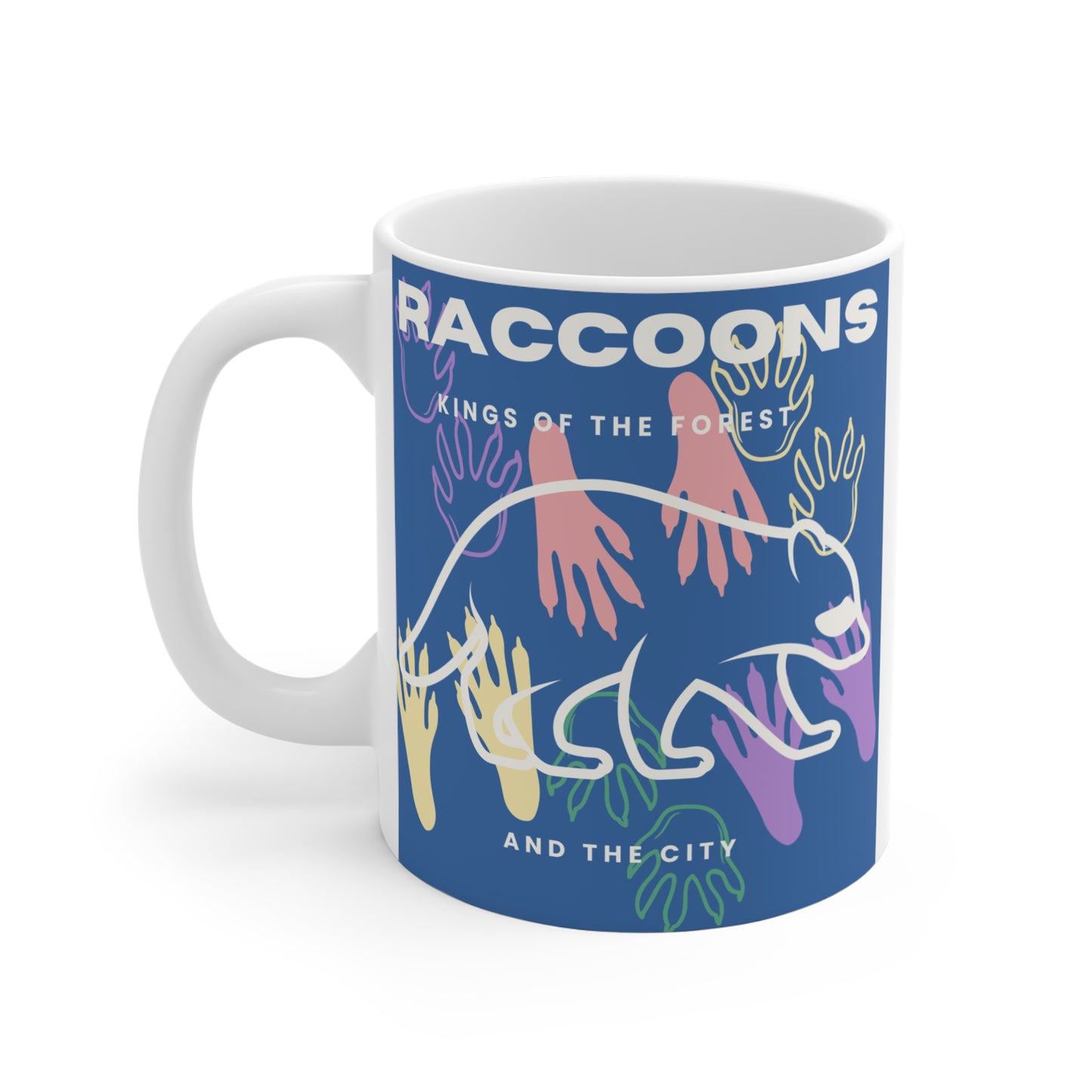 Kings of City Forest Raccoons Mug 11oz