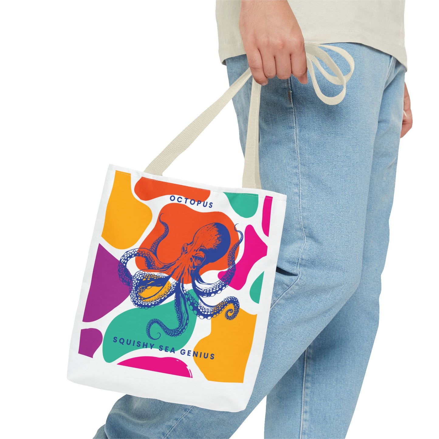 Squishy Sea Genius Octopus Tote Bag