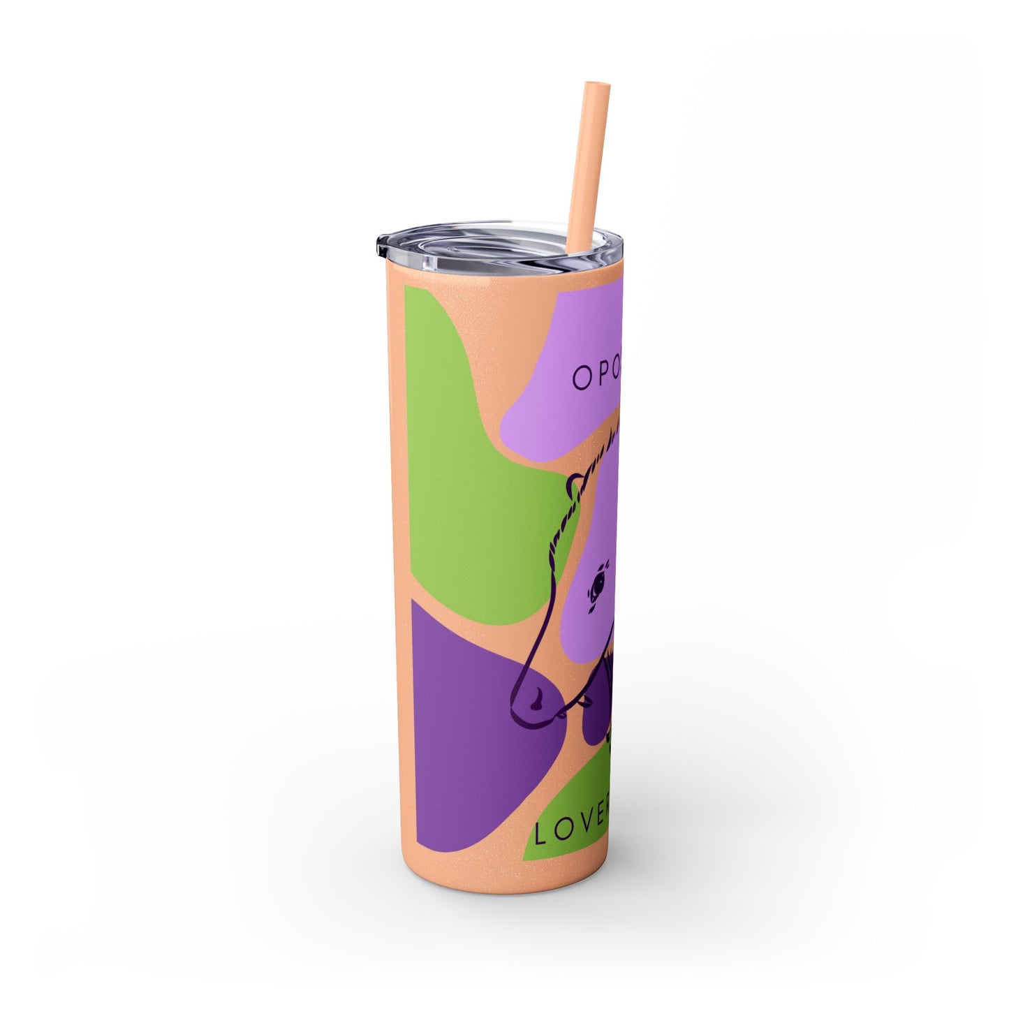 Opossum Club Tumbler with Straw, 20oz