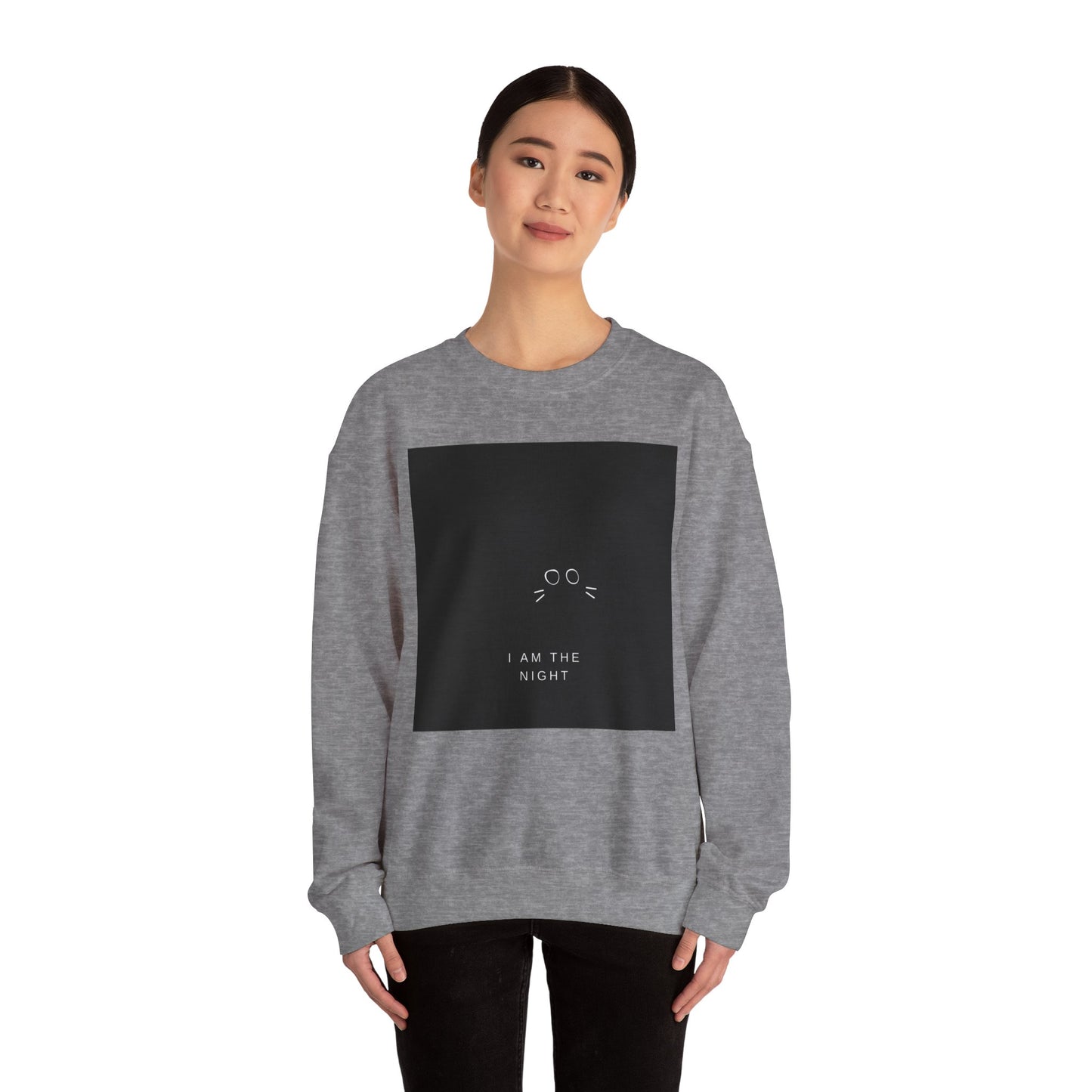 Black Cat Unisex Heavy Blend™ Crewneck Sweatshirt