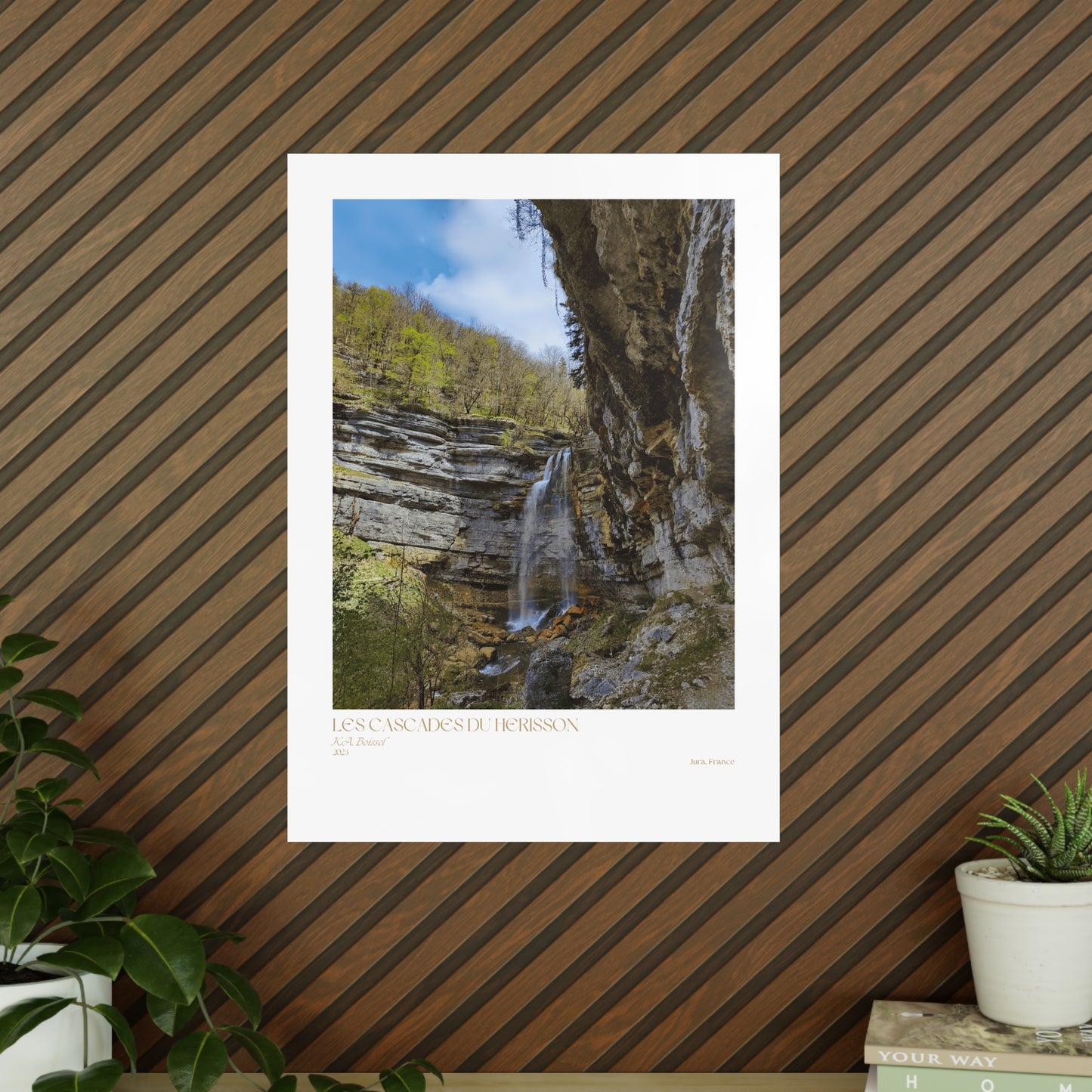 Les Cascades Du Herisson Vertical Posters EU