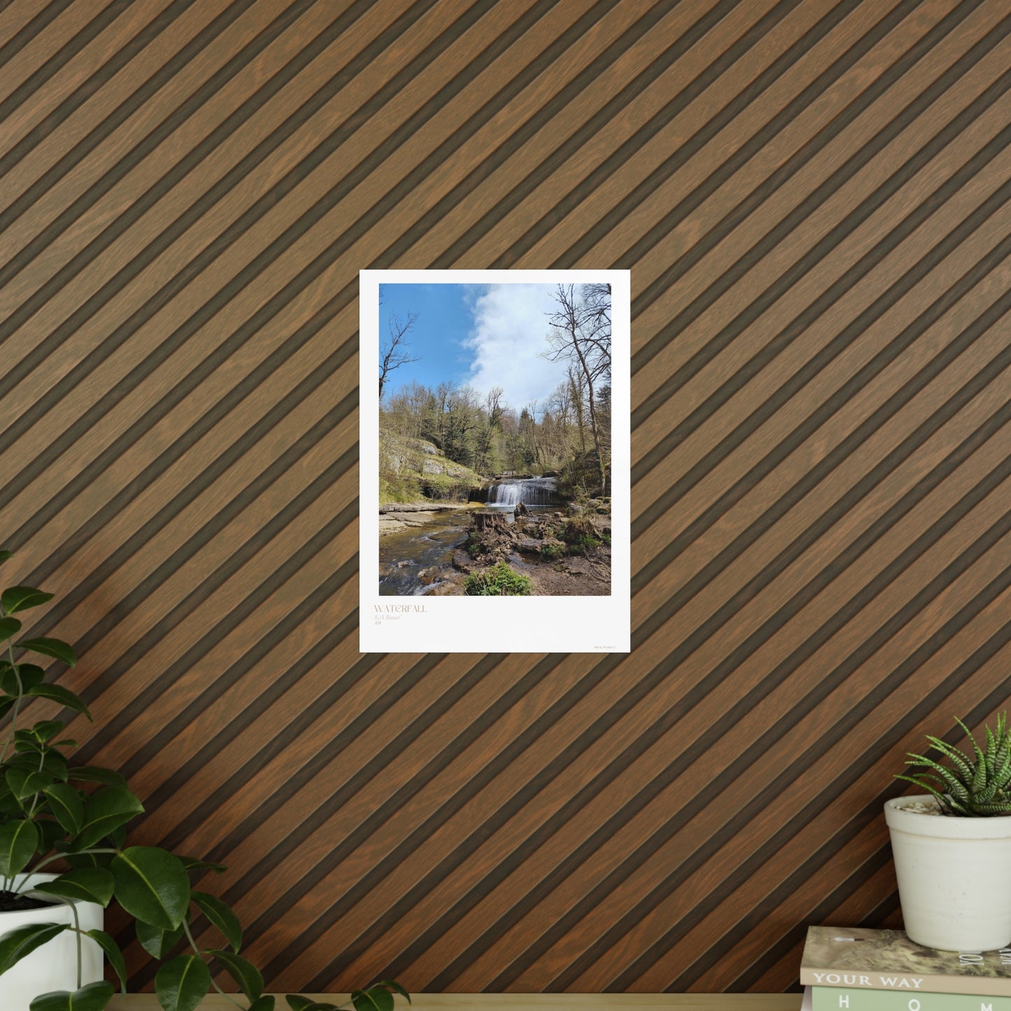 Waterfall Photograph Vertical Posters EU