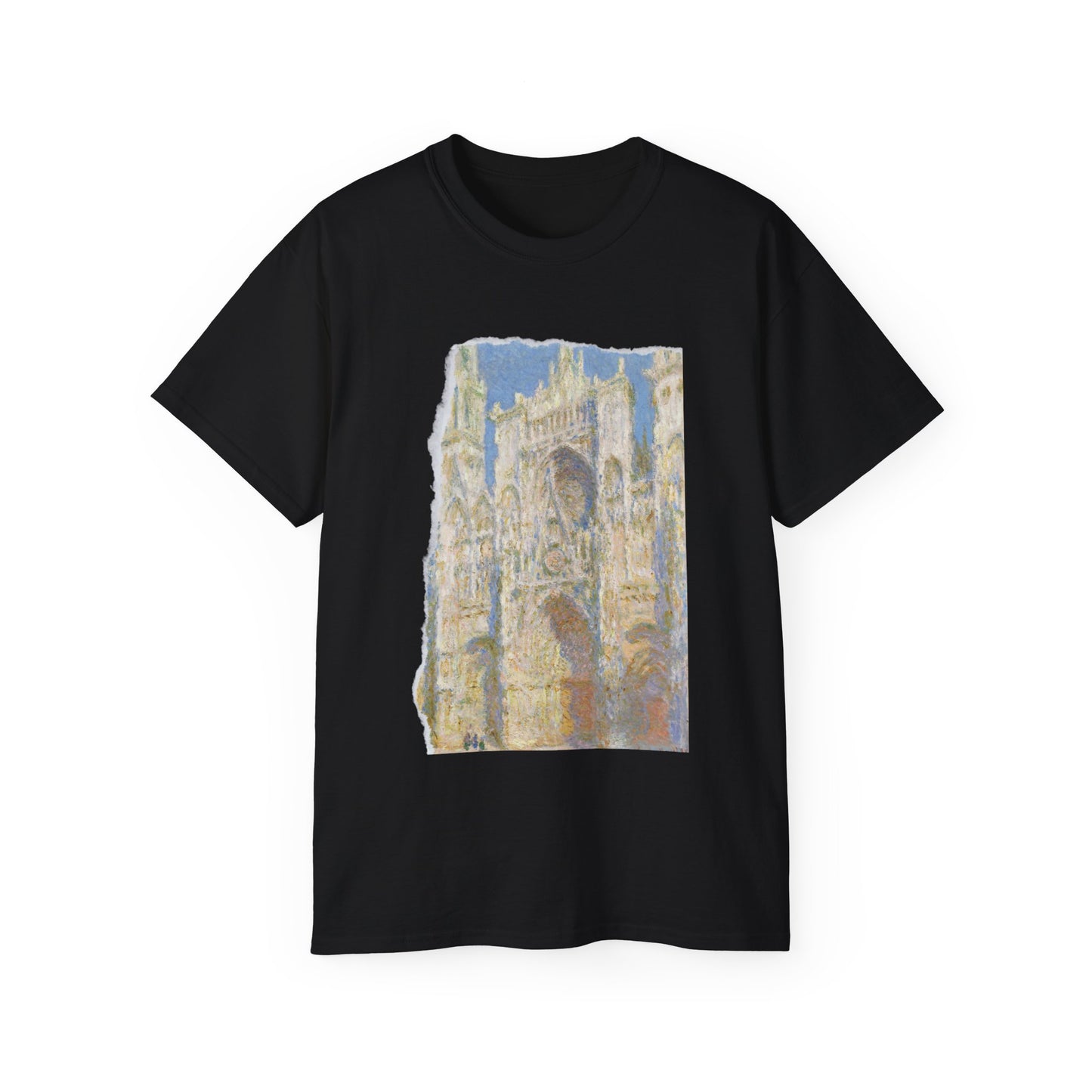 Camiseta de algodón ultradelgada de la UE de Claude Monet, la catedral de Rouen y el portal al sol, 1894