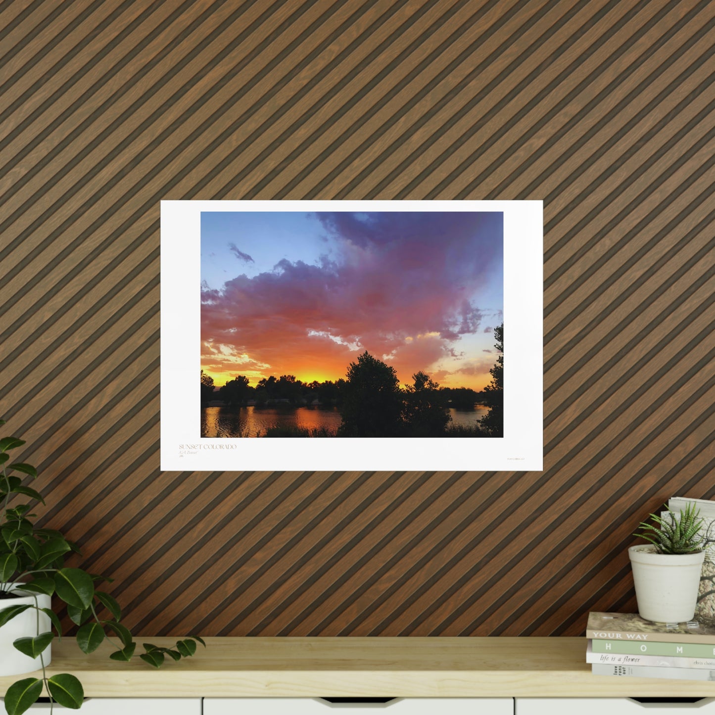 Sunset Colorado Matte Photograph Horizontal Posters EU