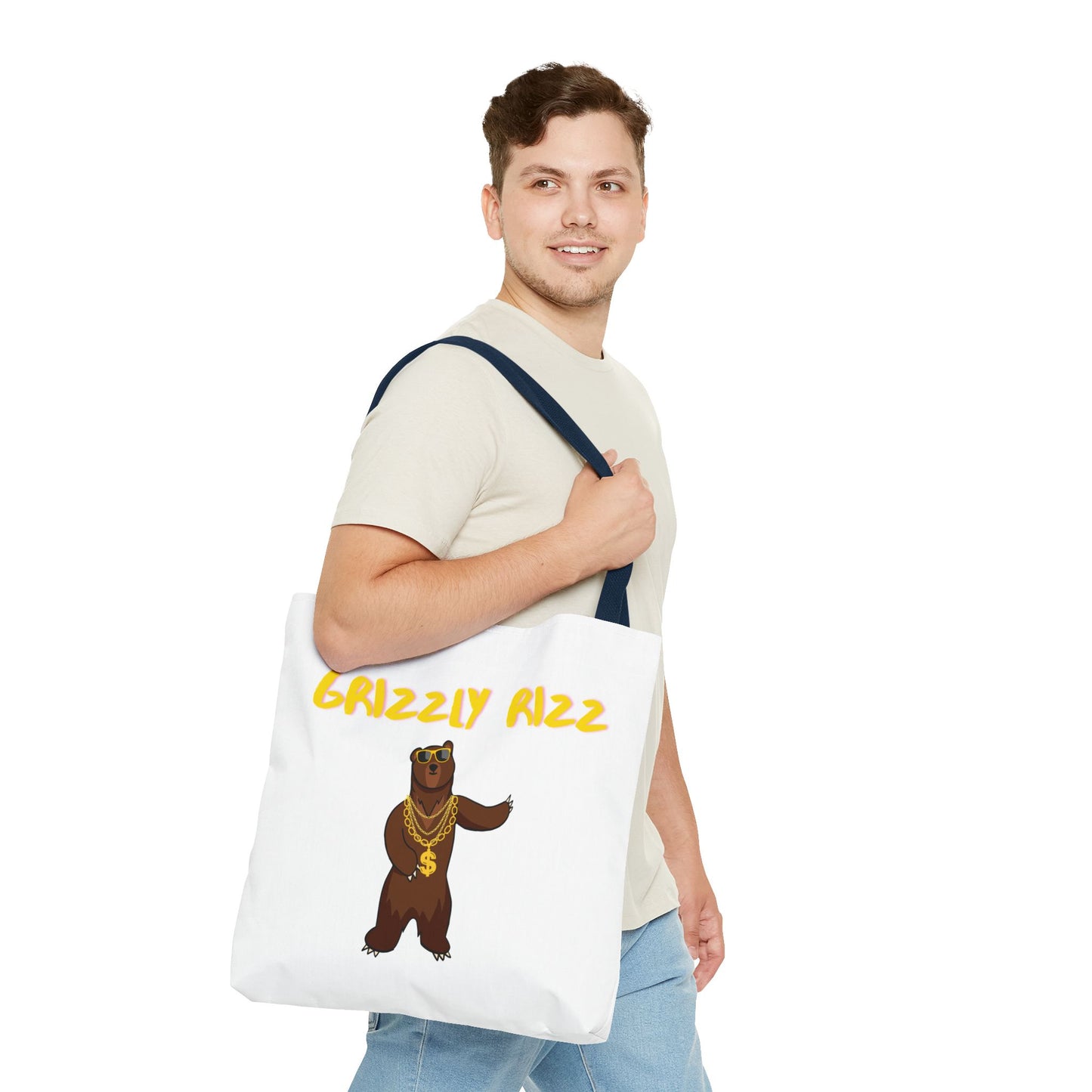 Grizzly Rizz Bear Tote Bag