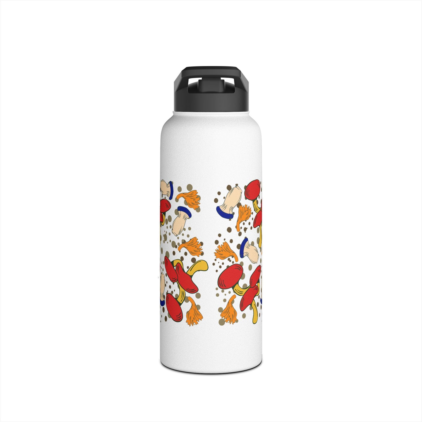 Mushrooms Stainless Steel Water Bottle, Standard Lid