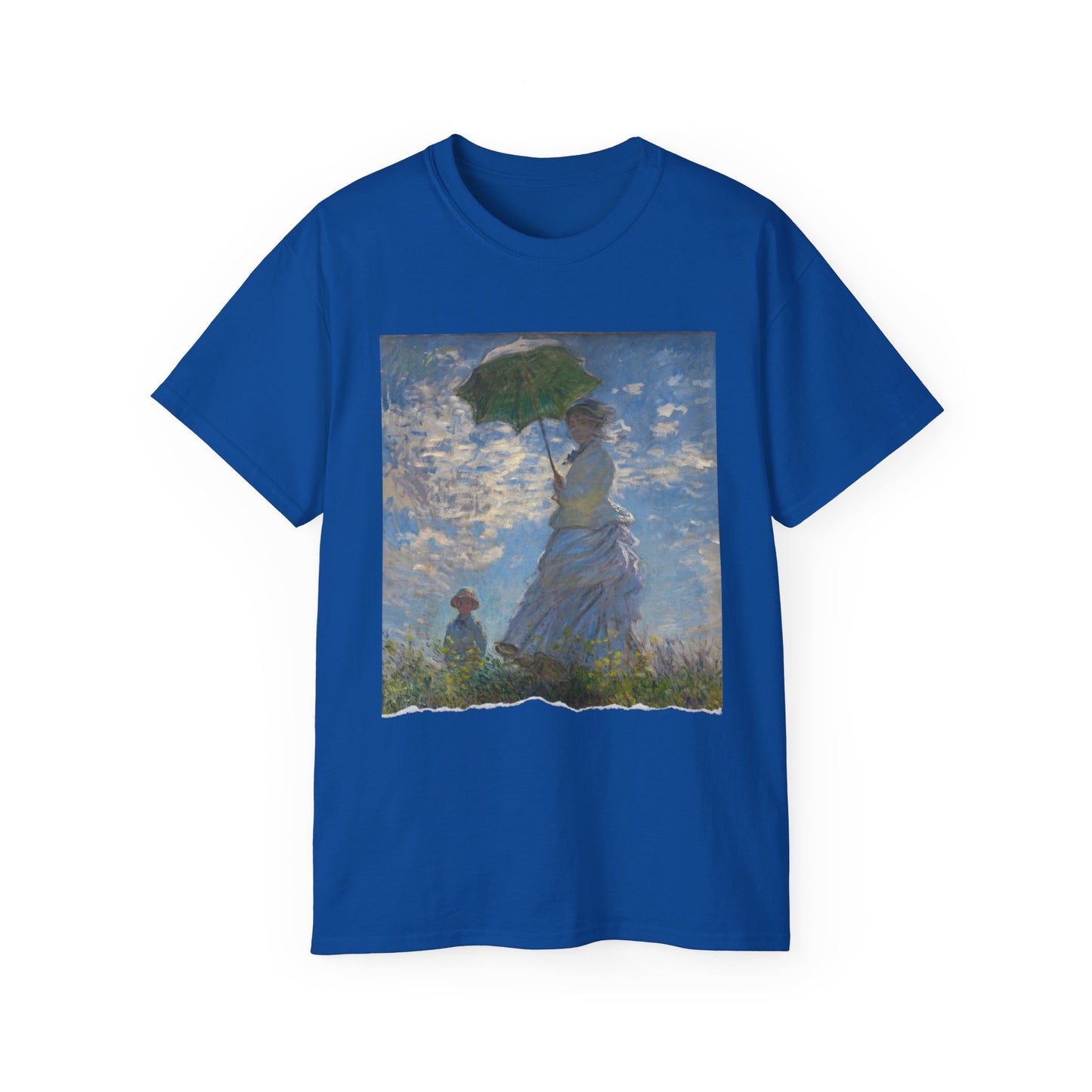 Ripped Claude Monet Madame Monet and Her Son or The Stroll 1875 Ultra Cotton Tee