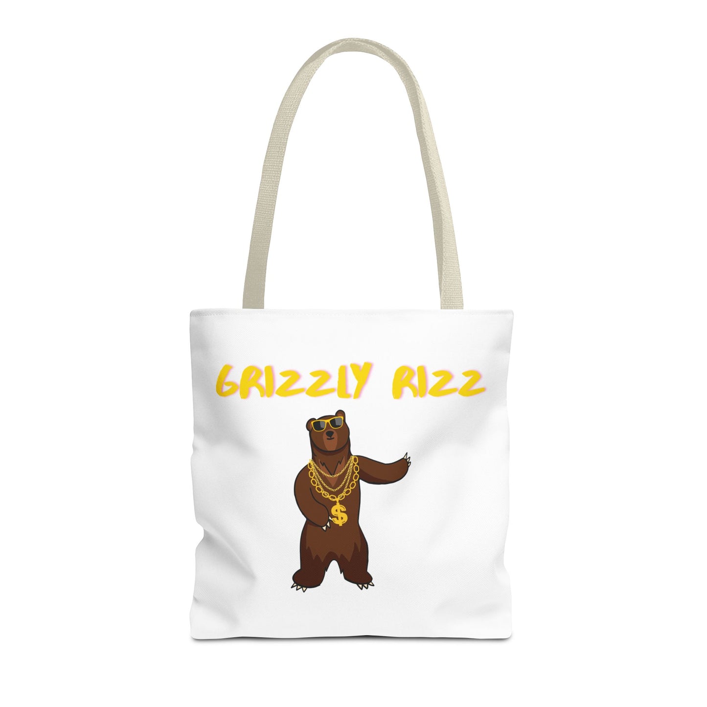 Grizzly Rizz Bear Tote Bag