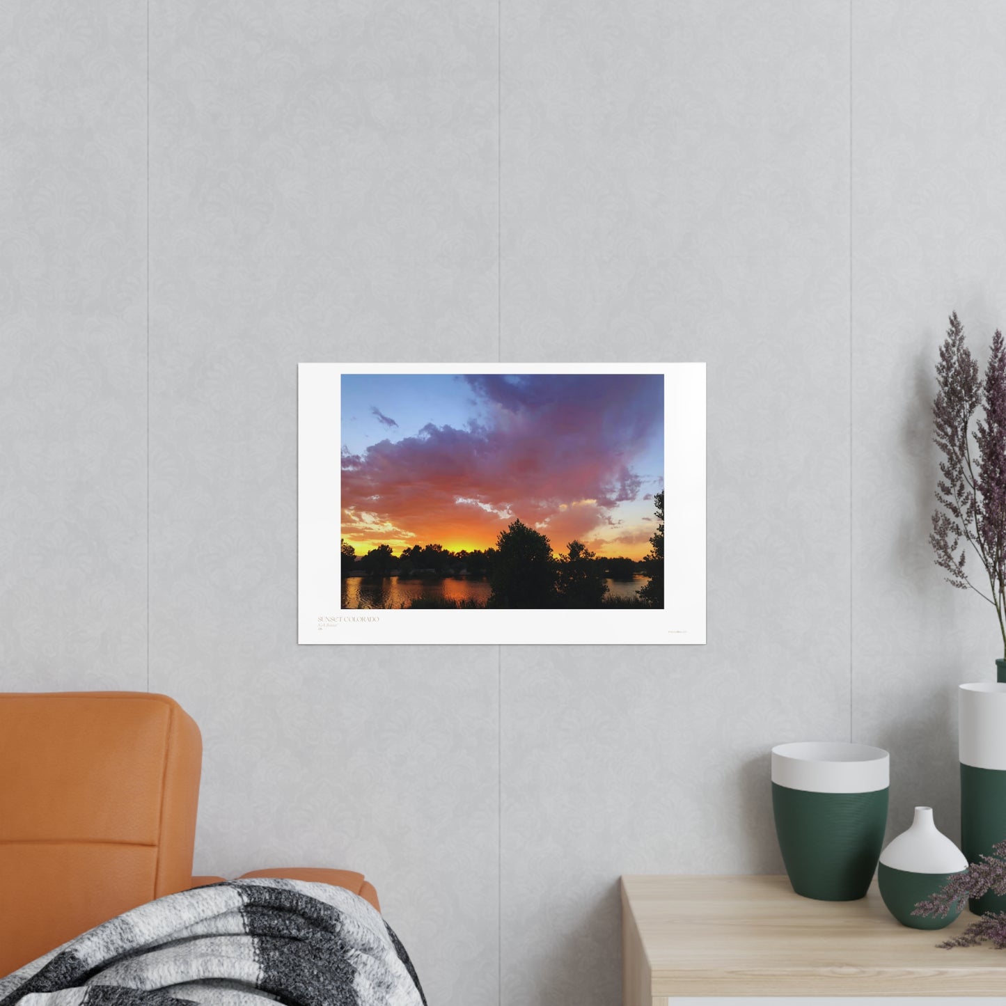 Sunset Colorado Matte Photograph Horizontal Posters EU