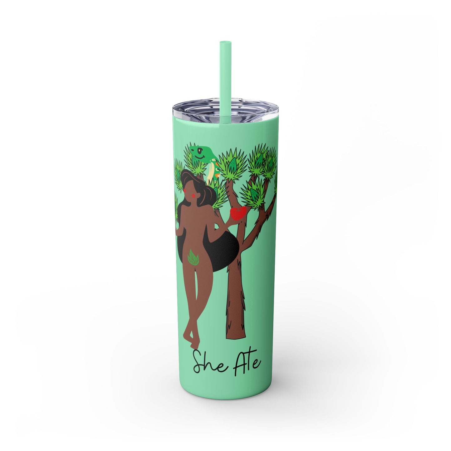 Eve She Ate Tumbler with Straw, 20oz