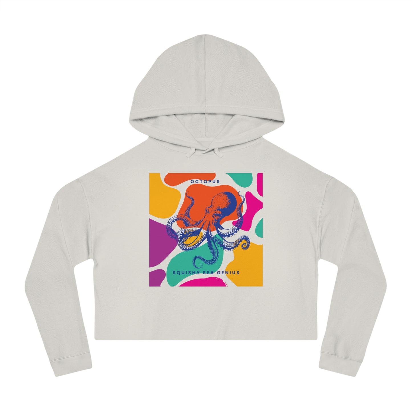 Squishy Sea Genius Octopus Crop Hoodie